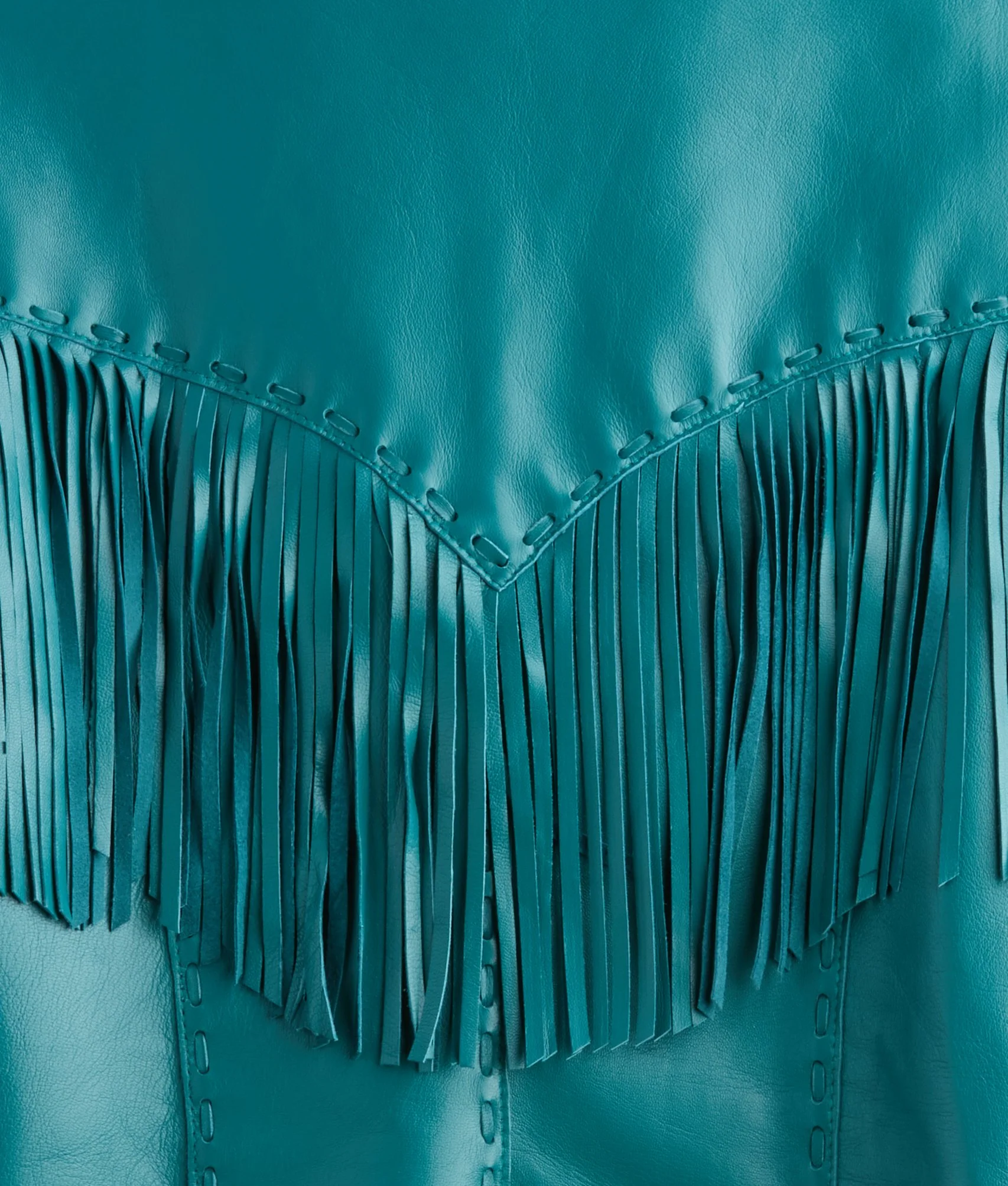 Tallulah Fringe Jacket :: Teal