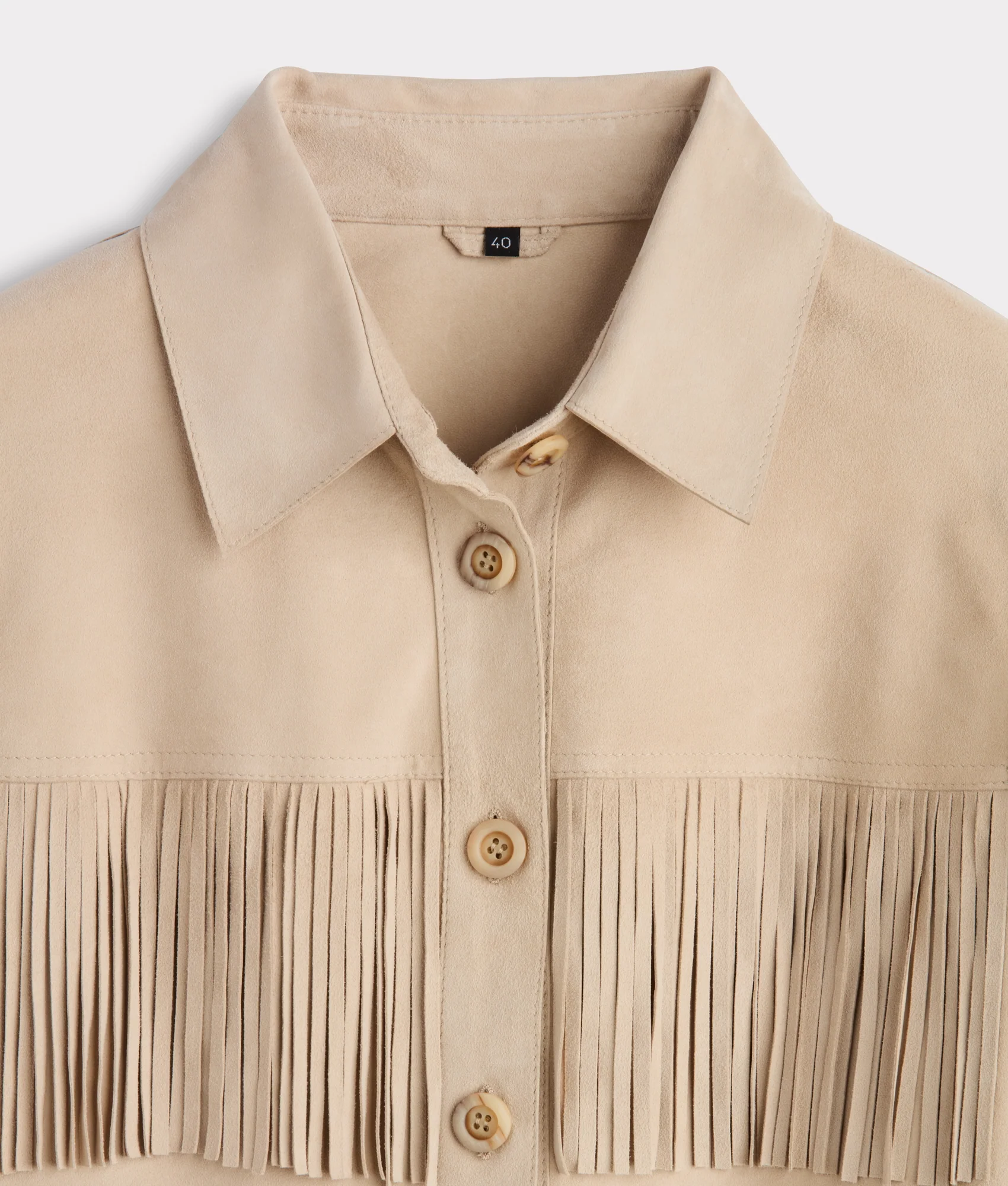 Olathe Fringe Jacket :: Sand