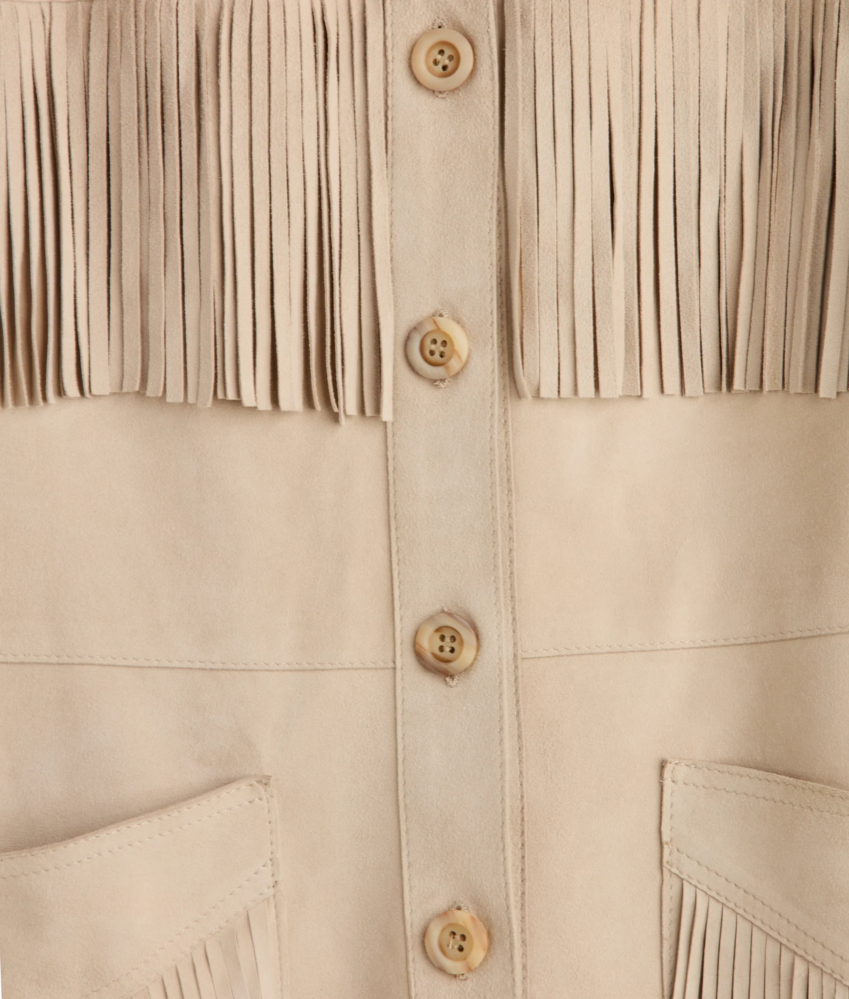 Olathe Fringe Jacket :: Sand