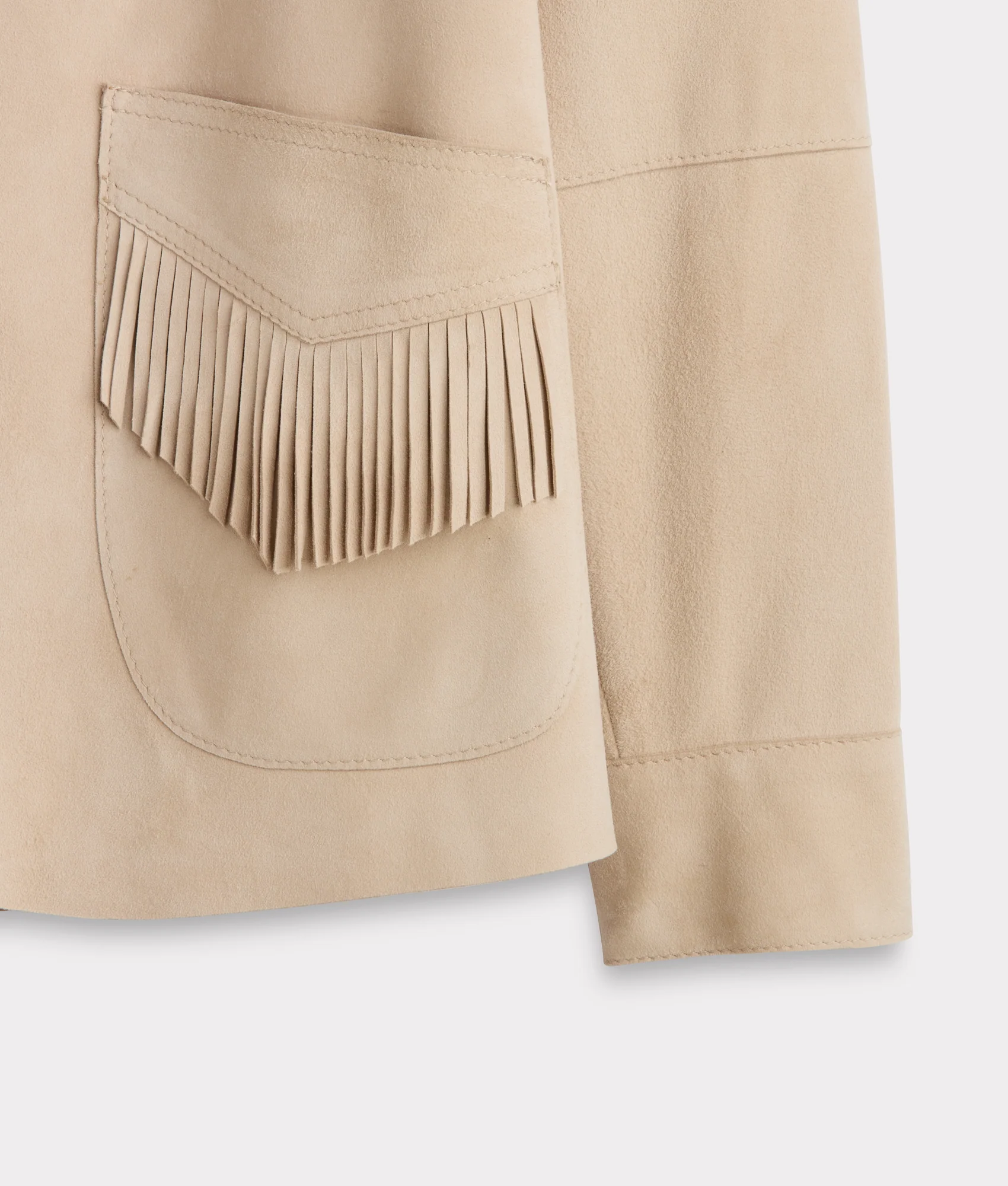 Olathe Fringe Jacket :: Sand