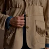 Olathe Fringe Jacket :: Sand