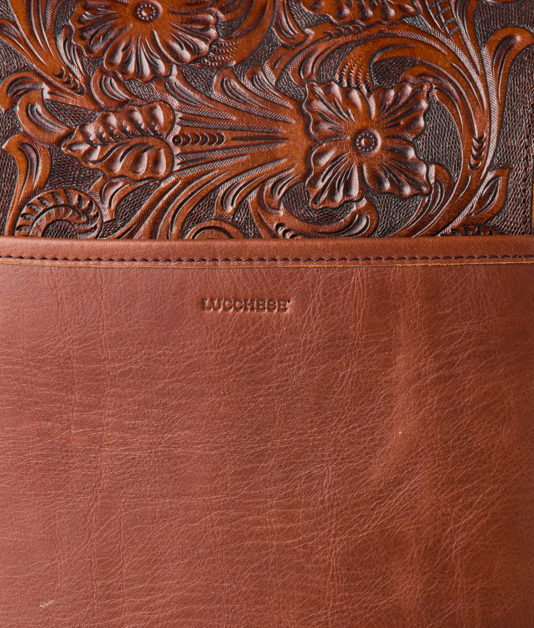 Lucchese x Chappellet Wine Bag :: Tobacco
