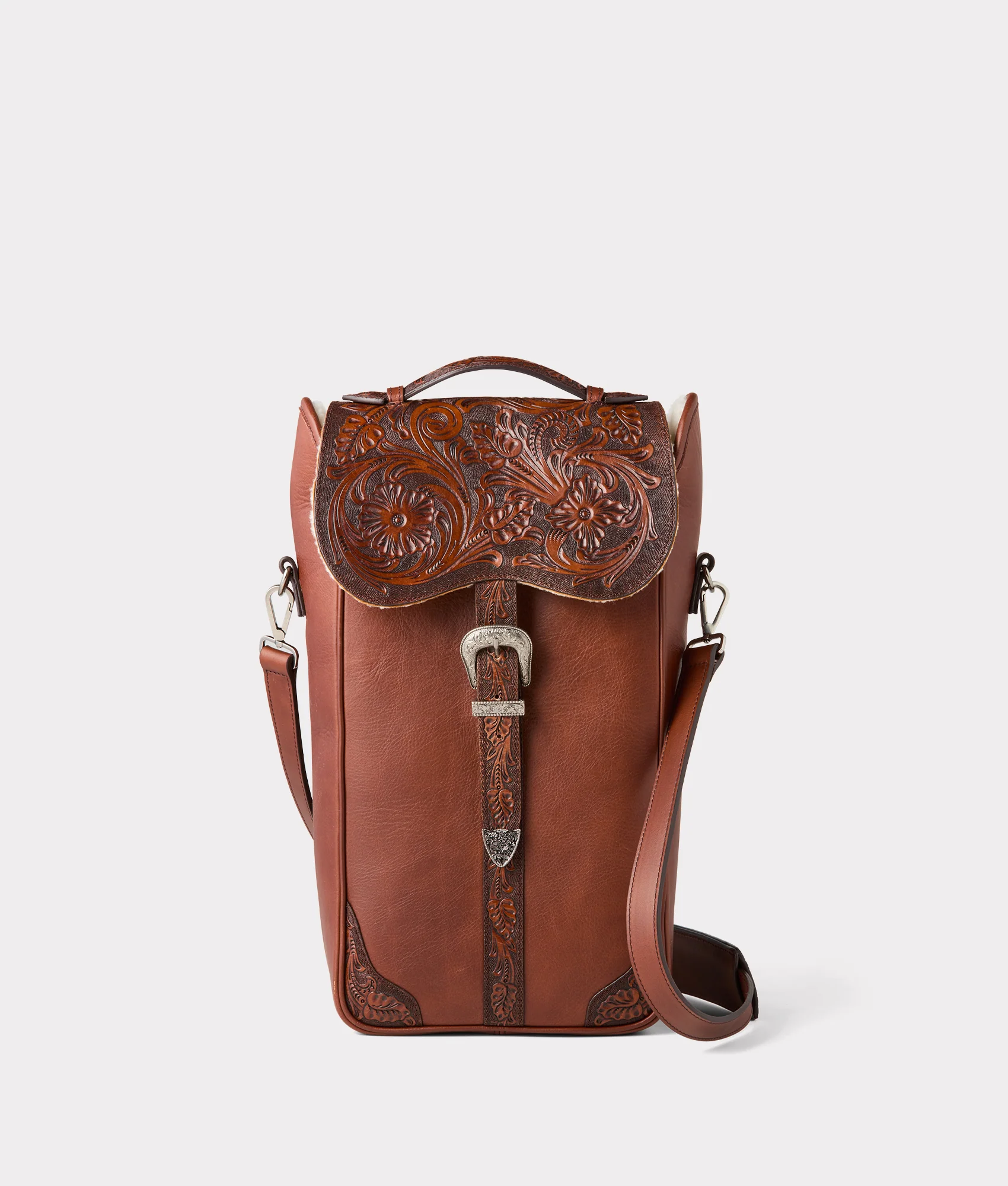 Lucchese x Chappellet Wine Bag :: Tobacco