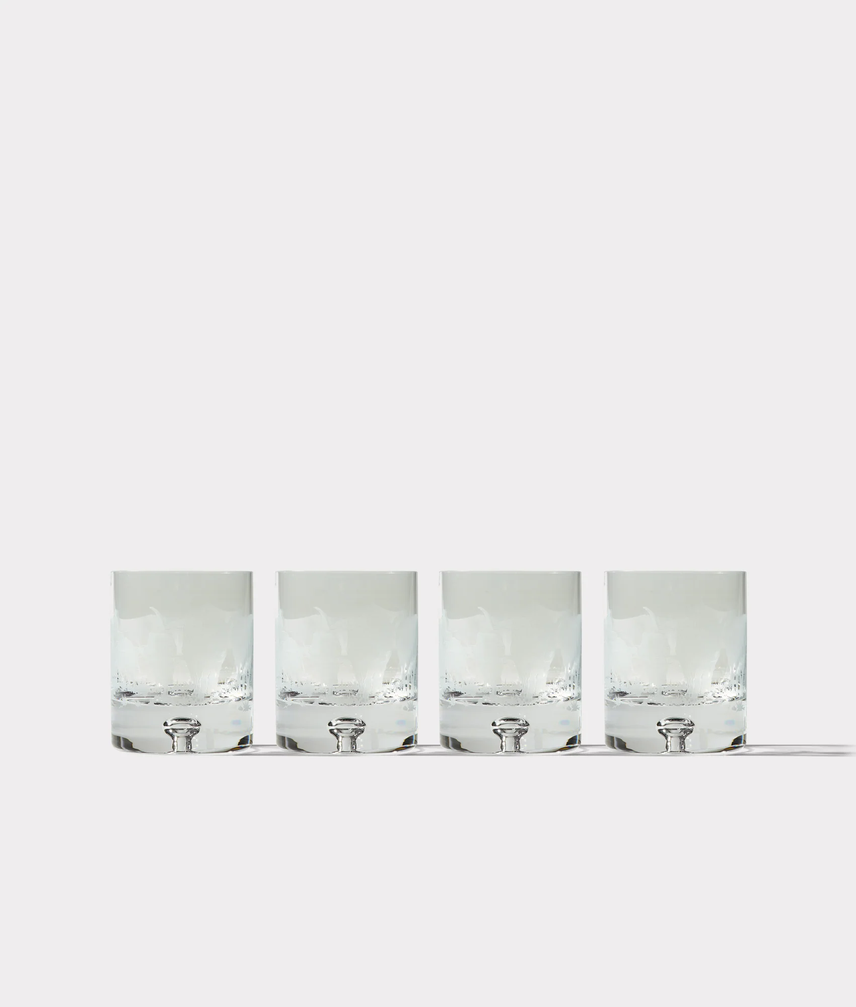 Stampede Whiskey Glasses - Set of Four :: Crystal