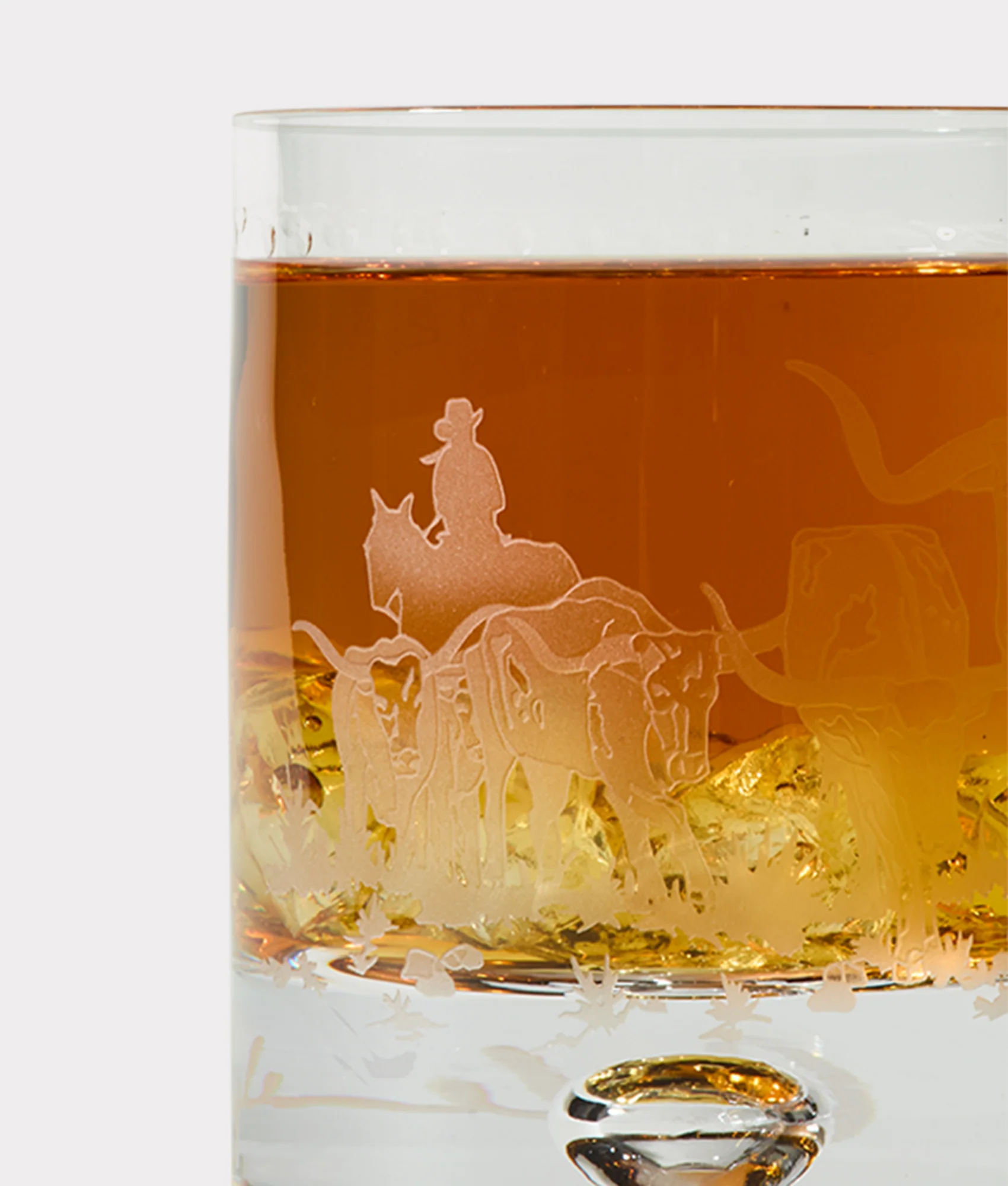 Stampede Whiskey Glasses - Set of Four :: Crystal