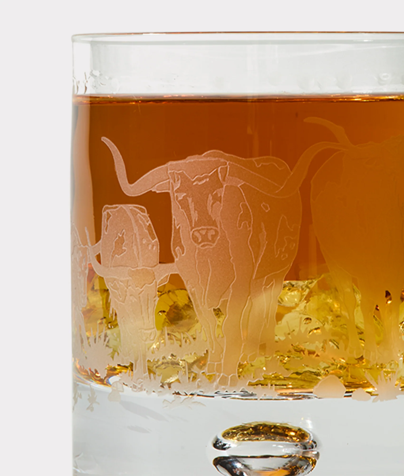 Stampede Whiskey Glasses - Set of Four :: Crystal
