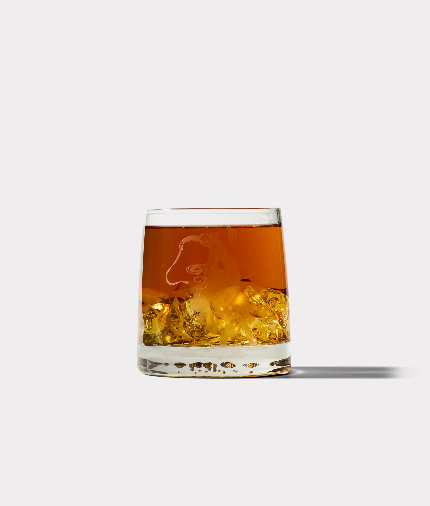 Saddle Bronc Glasses - Set of Four :: White