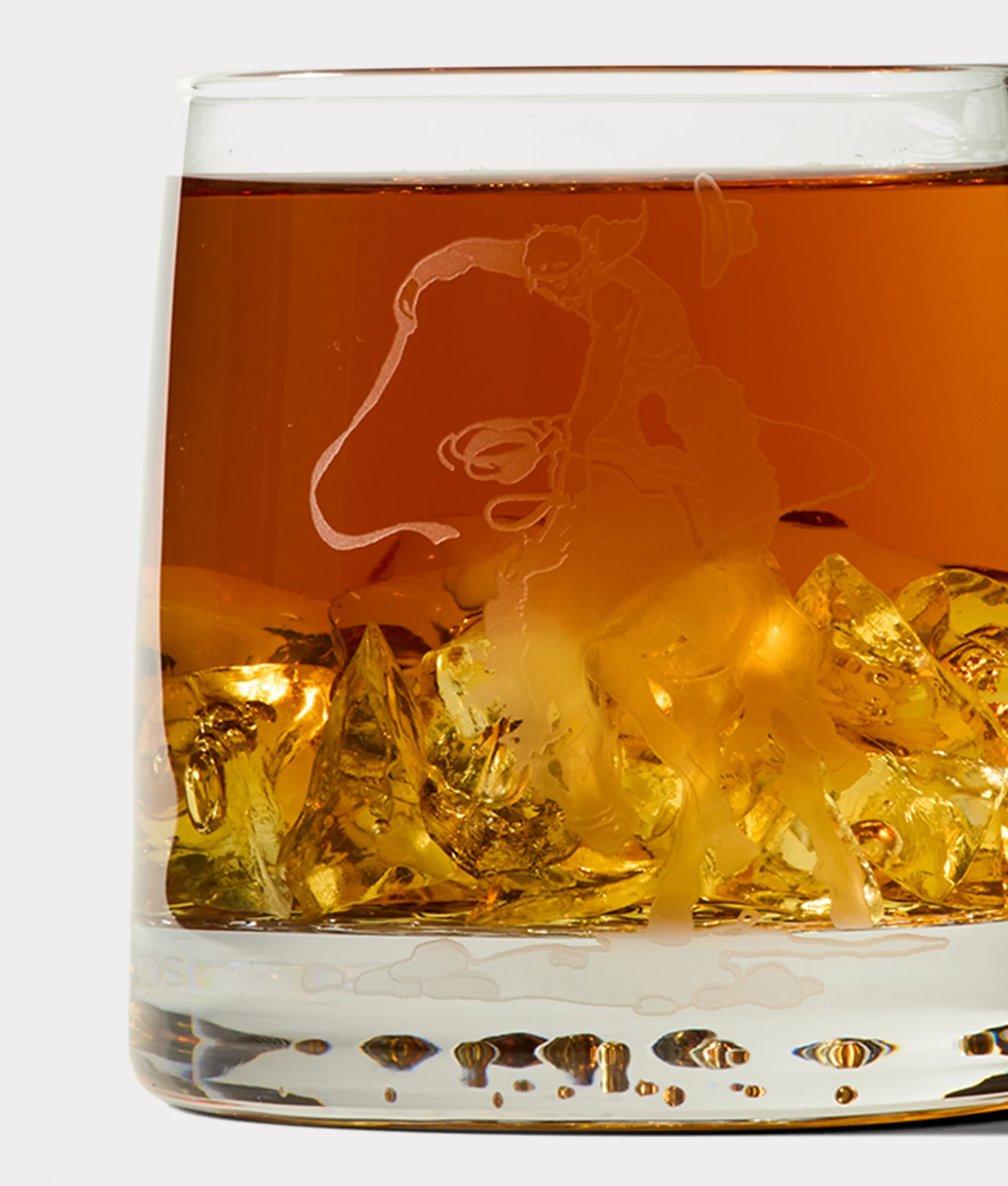 Saddle Bronc Glasses - Set of Four :: White