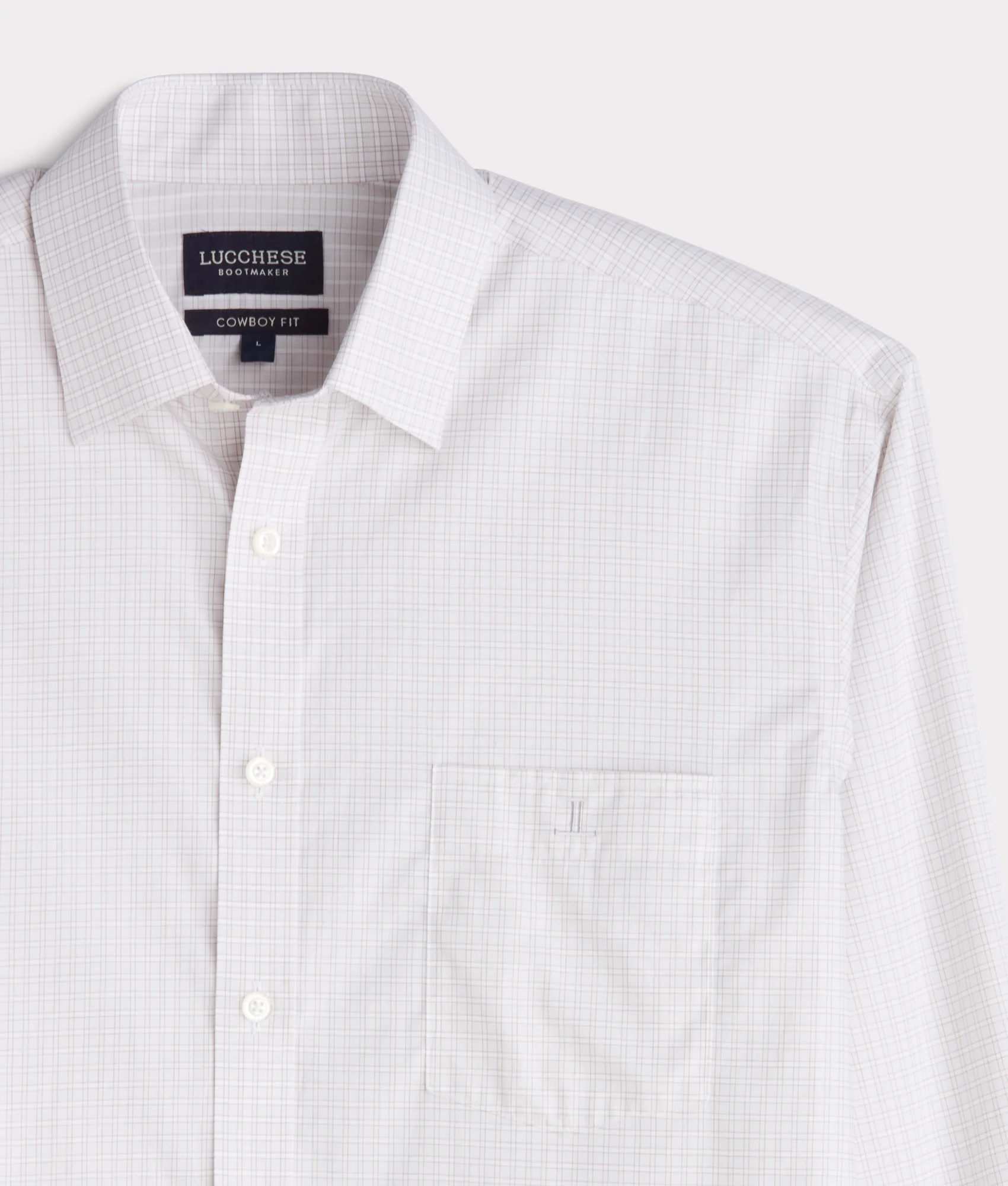 San Antonio Cowboy Fit :: Grey And White Check