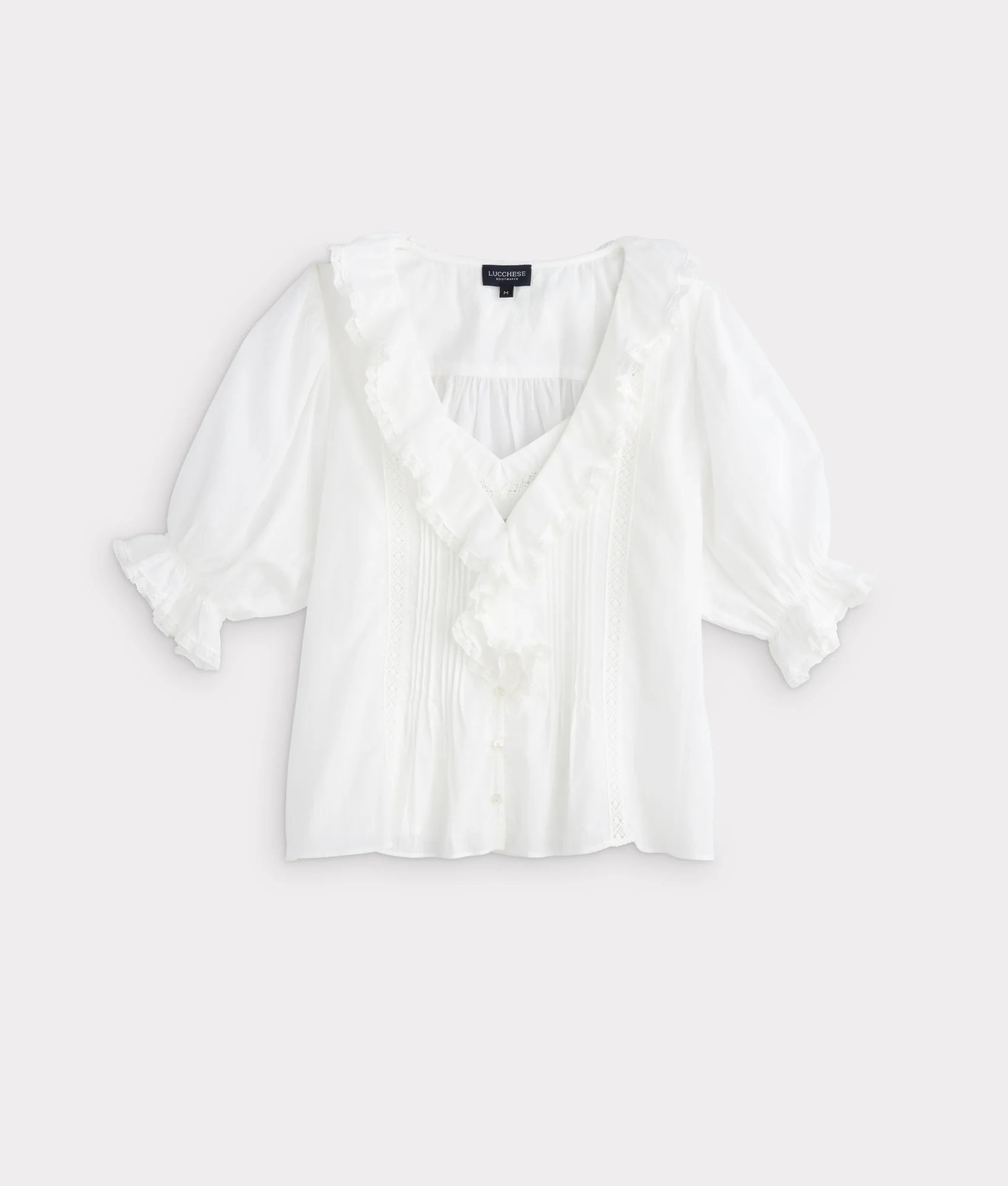 Belle Ruffle Blouse :: White