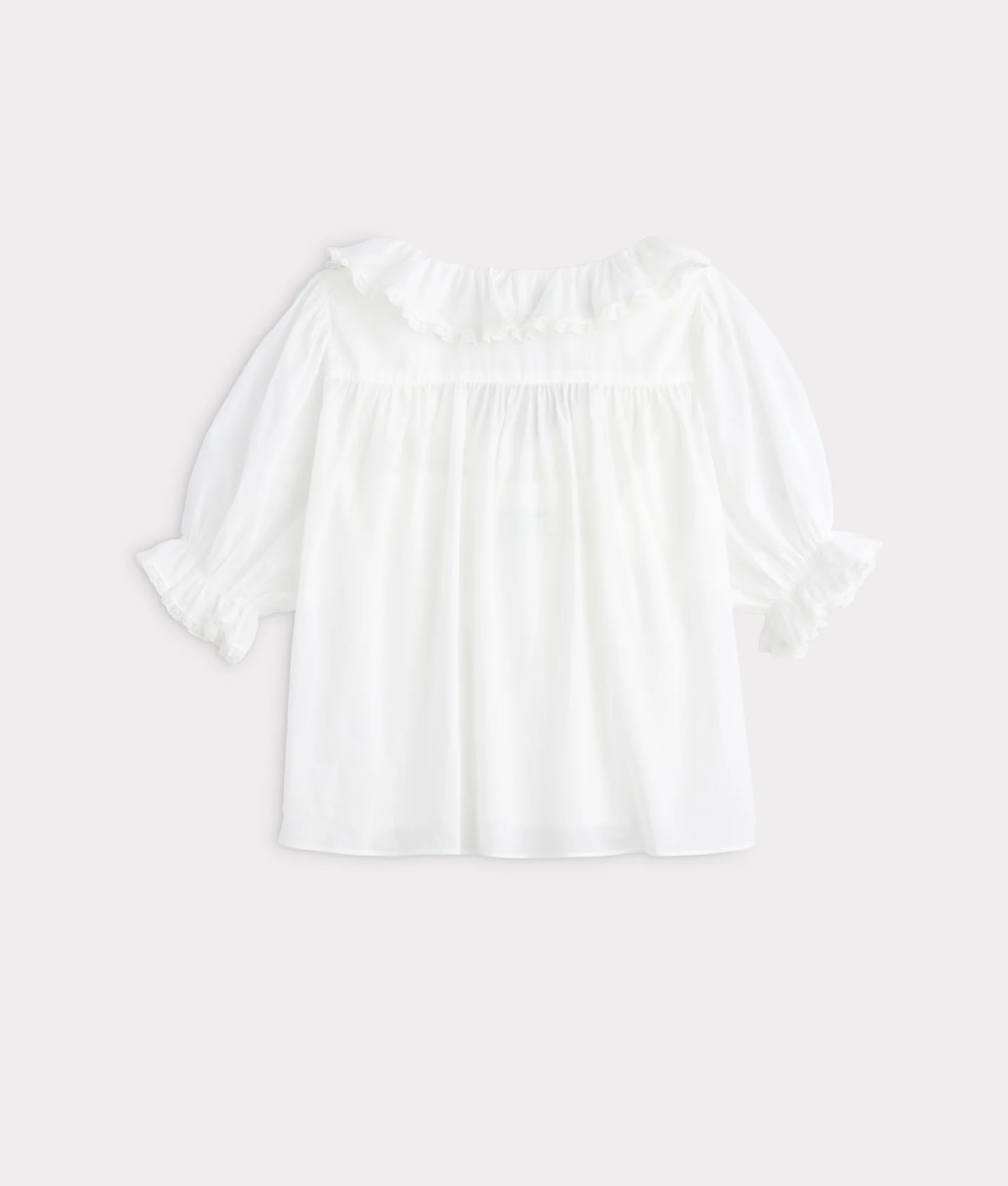 Belle Ruffle Blouse :: White