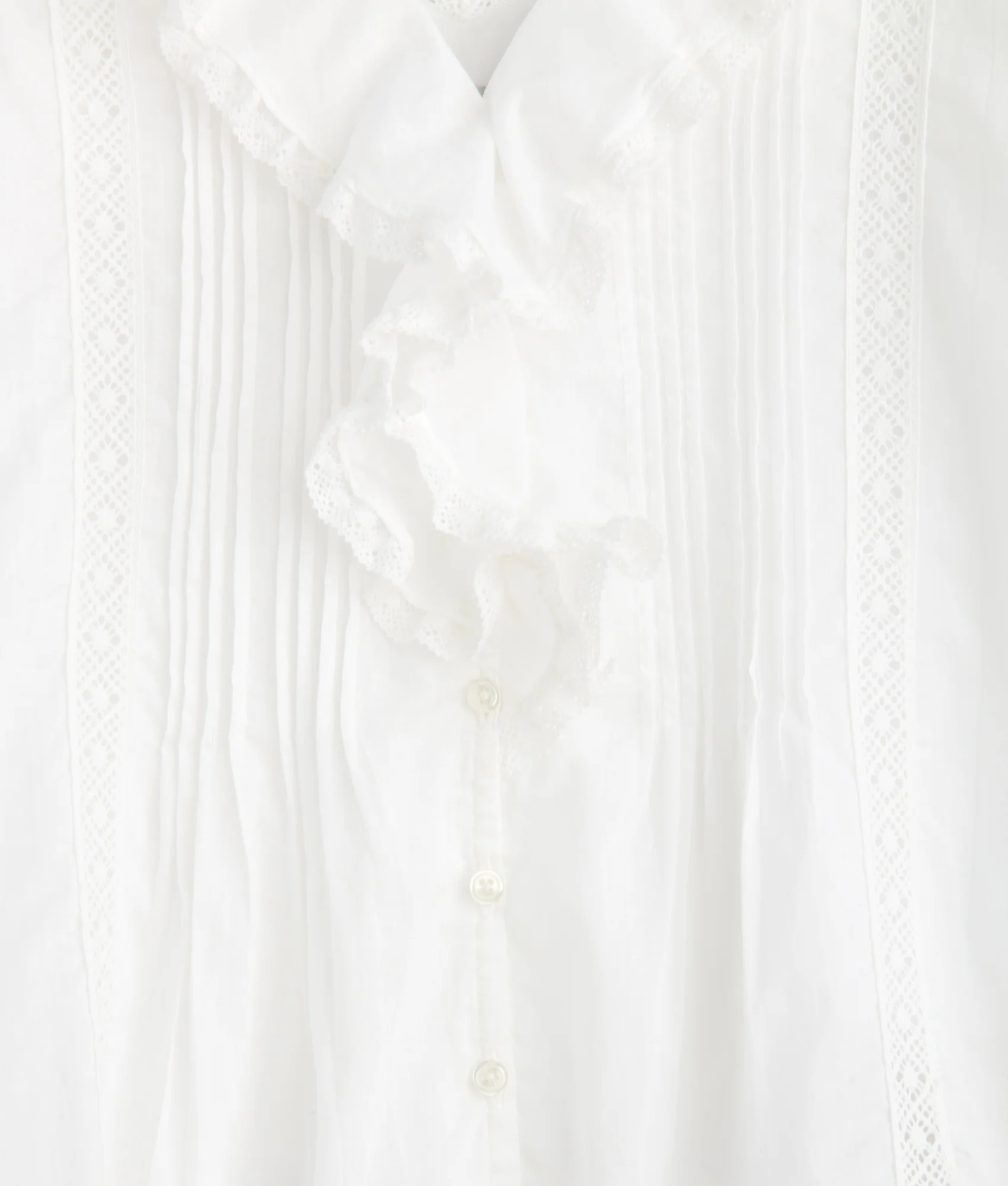 Belle Ruffle Blouse :: White