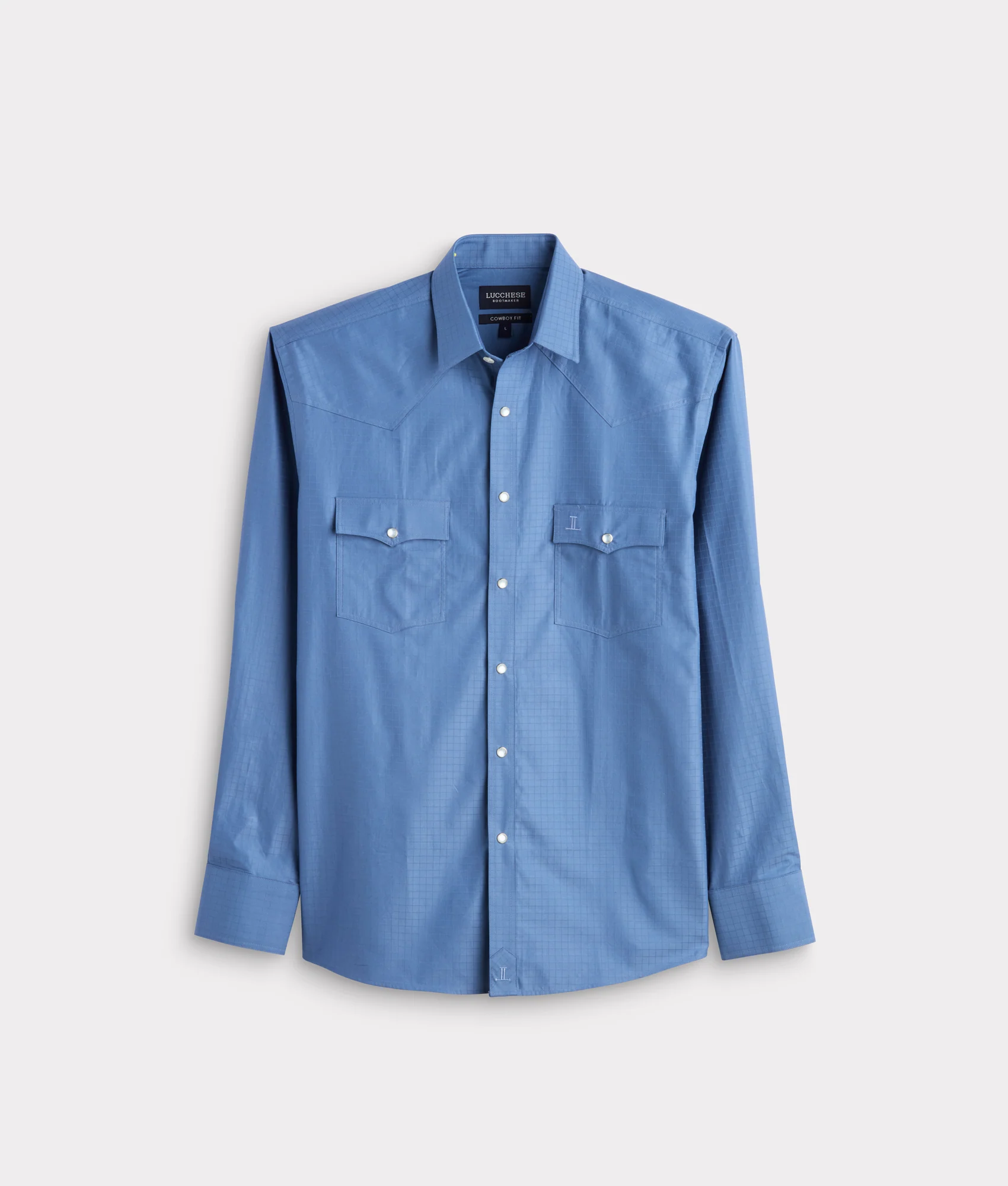 El Paso Square Dobby :: Slate Blue