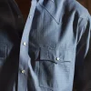 El Paso Square Dobby :: Slate Blue