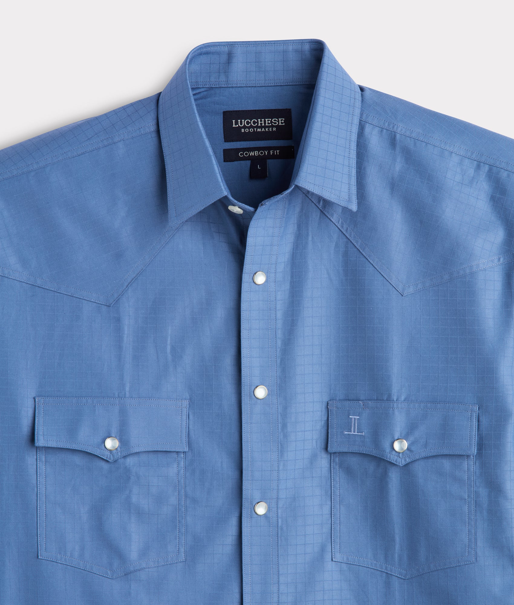 El Paso Square Dobby :: Slate Blue