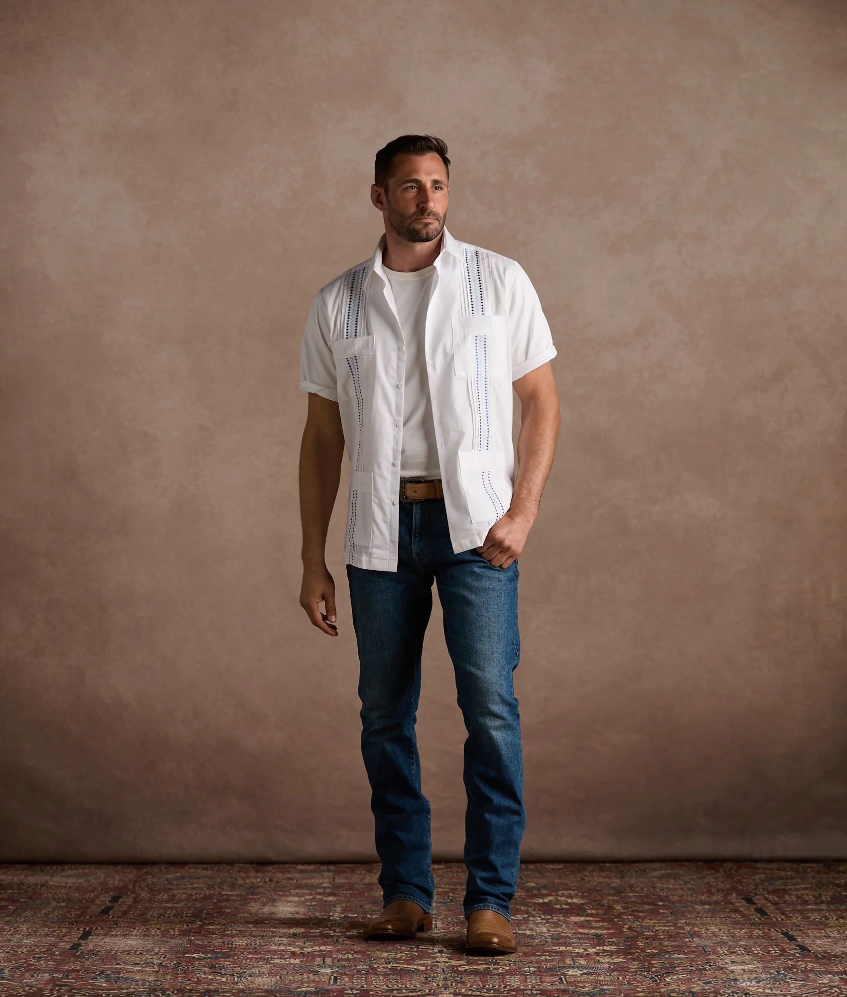 Guayabera Shirt :: White