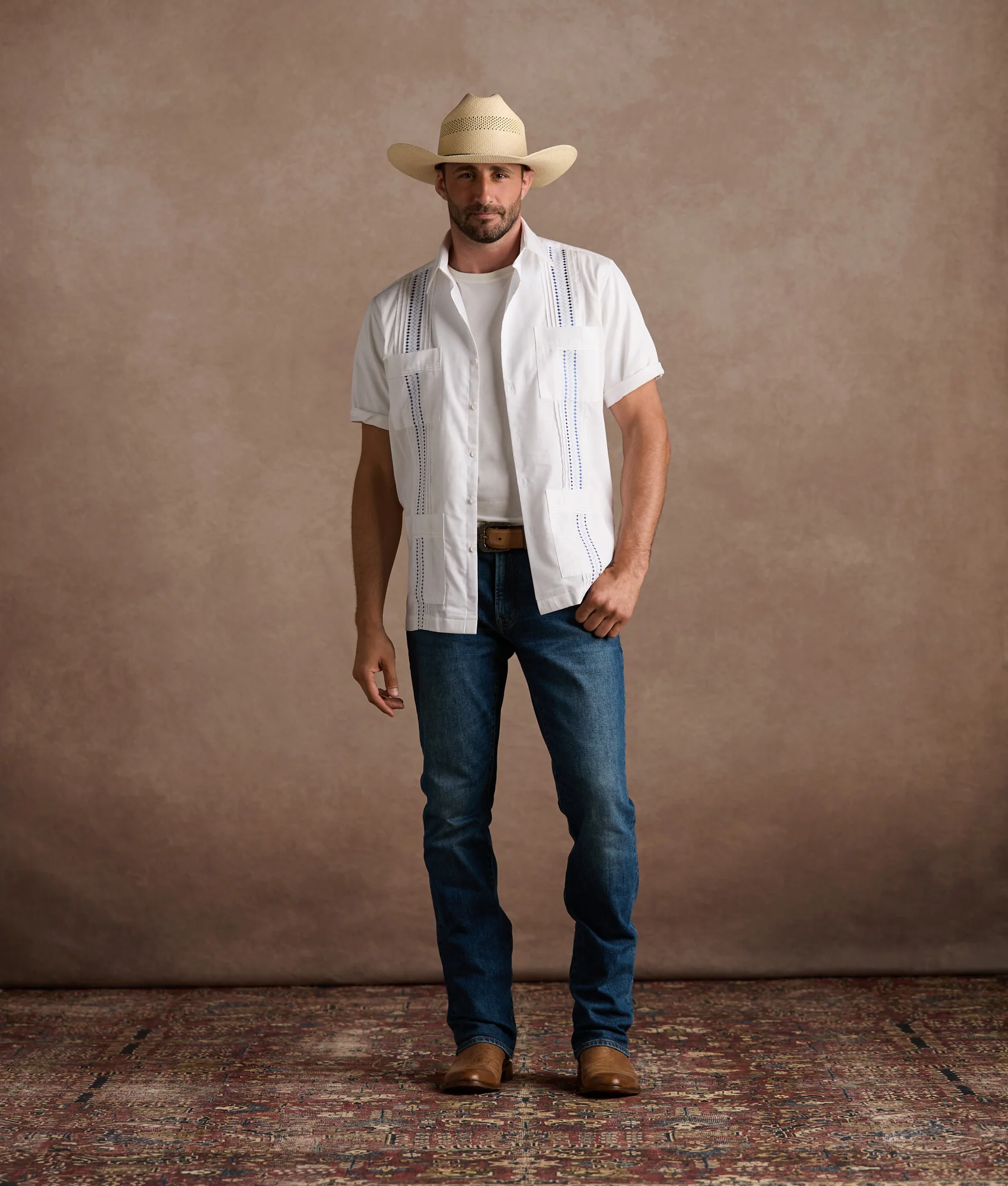 Guayabera Shirt :: White