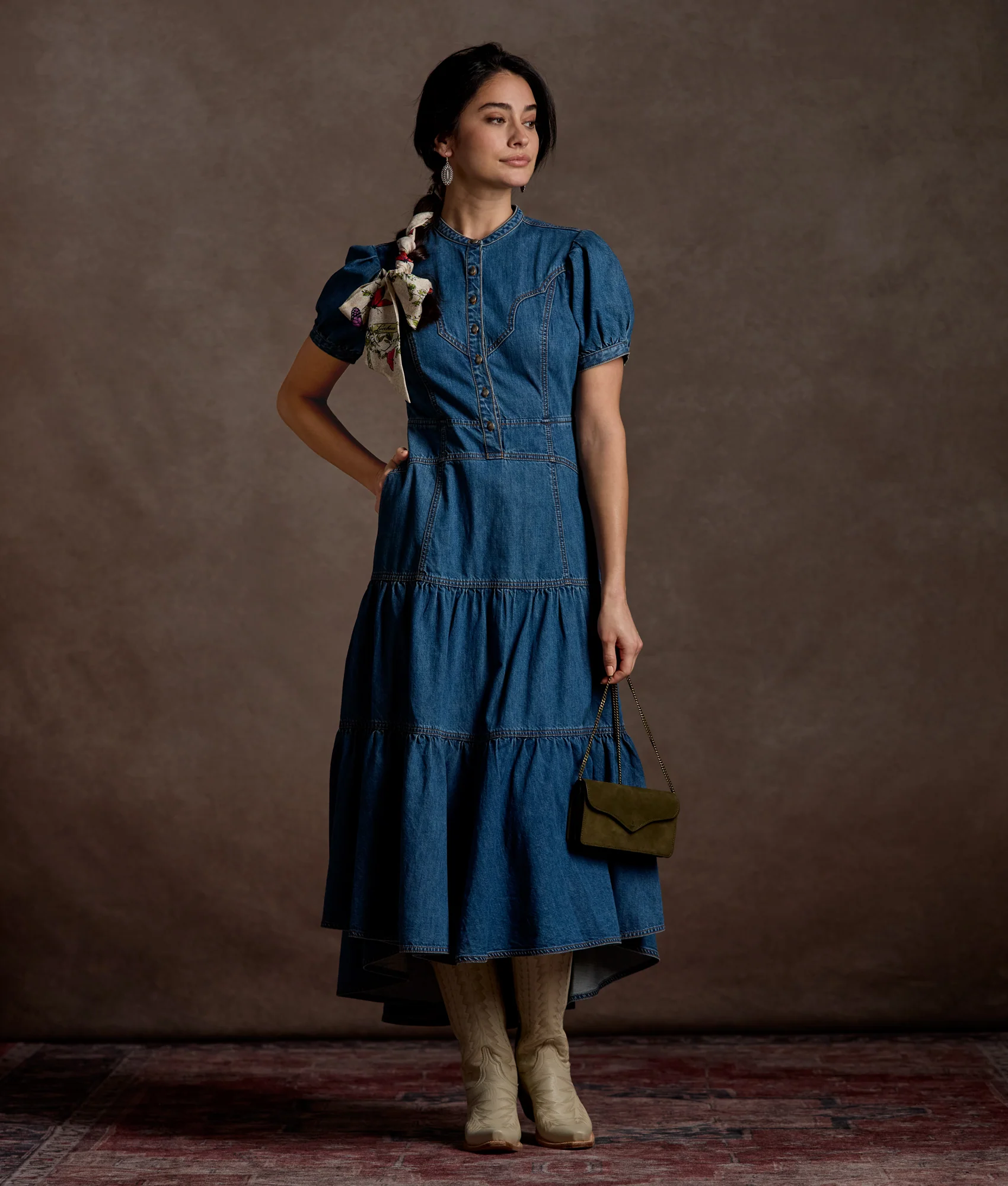 Mason Denim Dress :: Still Water Blue