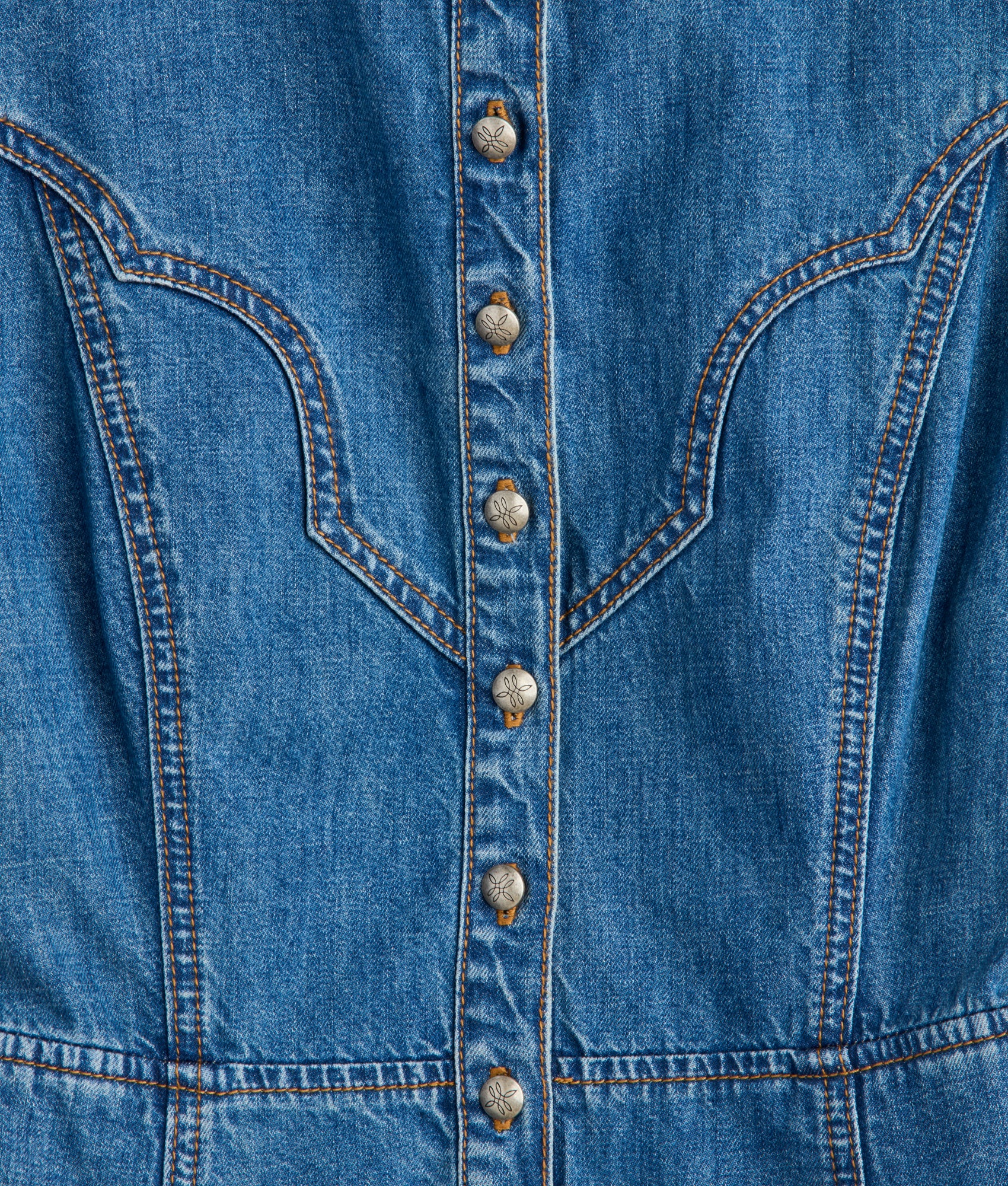 Mason Denim Dress :: Still Water Blue