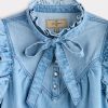 Corlee Denim Blouse :: Blue Bird