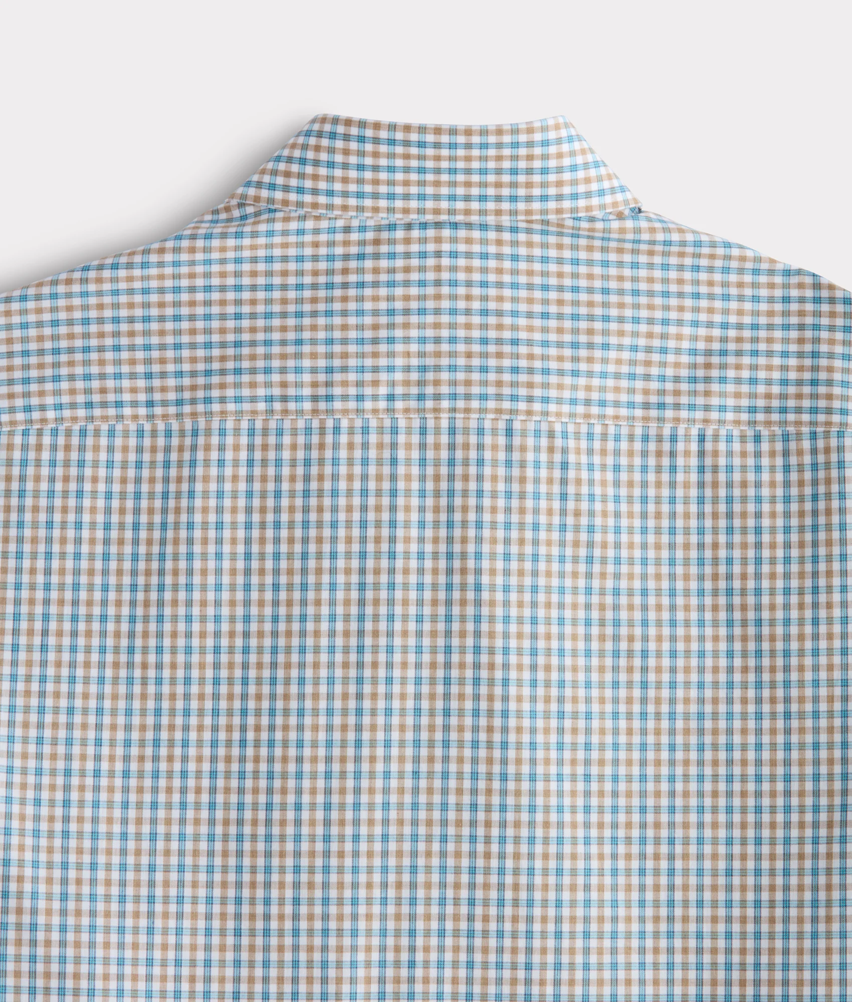 El Paso Tailored Fit :: Tan And Turquoise Check