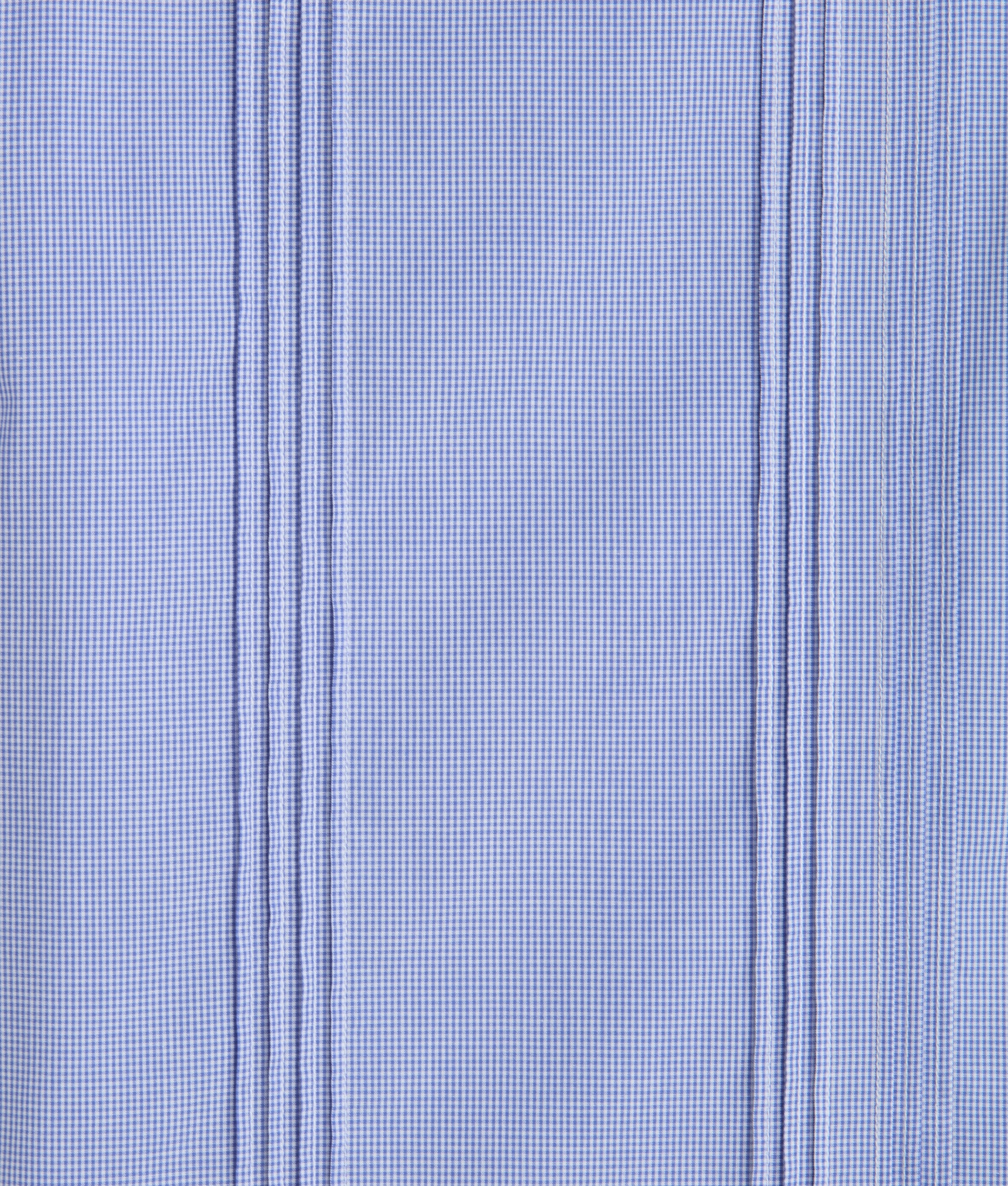 Guayabera Shirt :: Light Blue And White Gingham