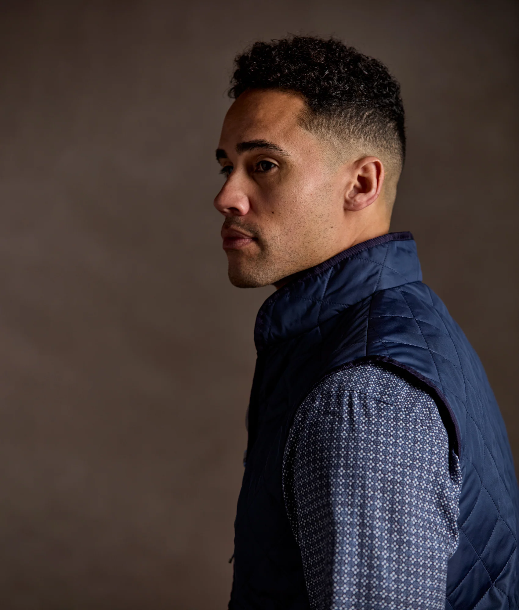 Jameson Quilted Vest :: Navy