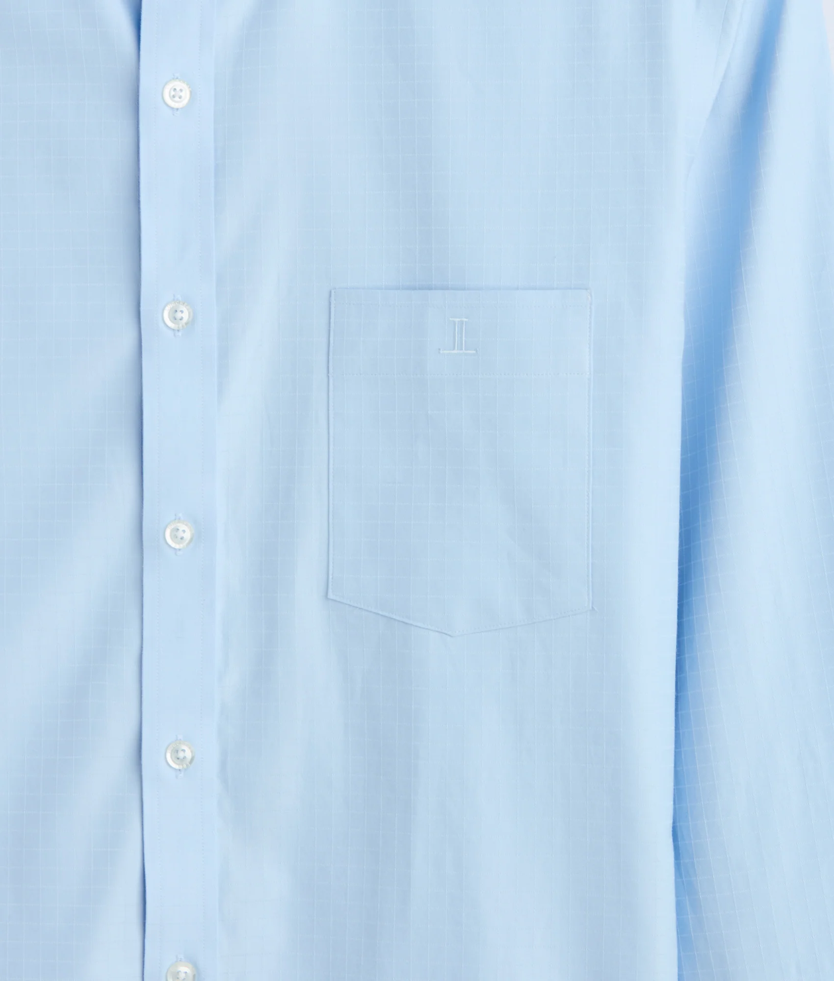 San Antonio Cowboy Fit :: Sky Blue Square Dobby