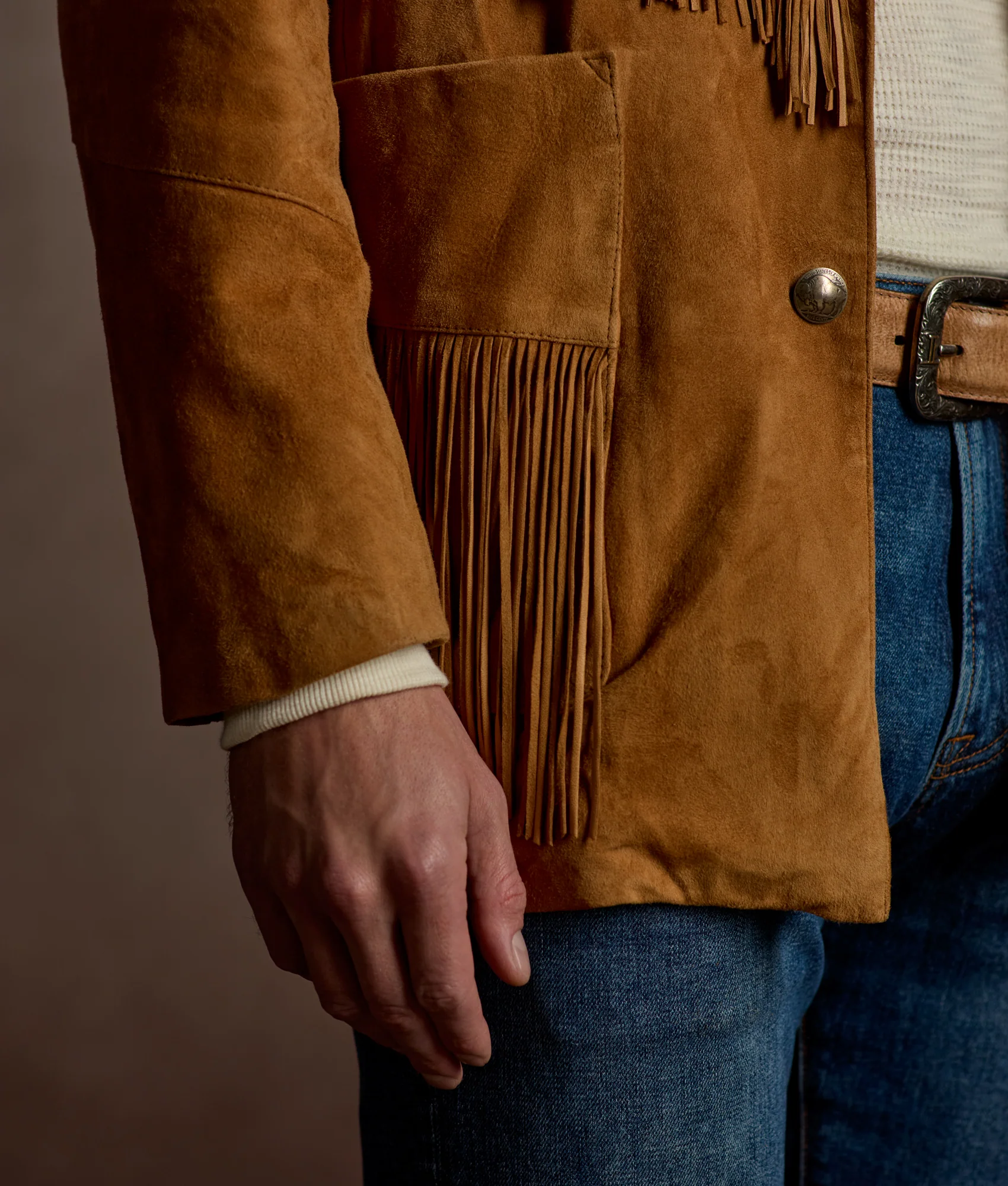Maverick Fringe Jacket :: Tan