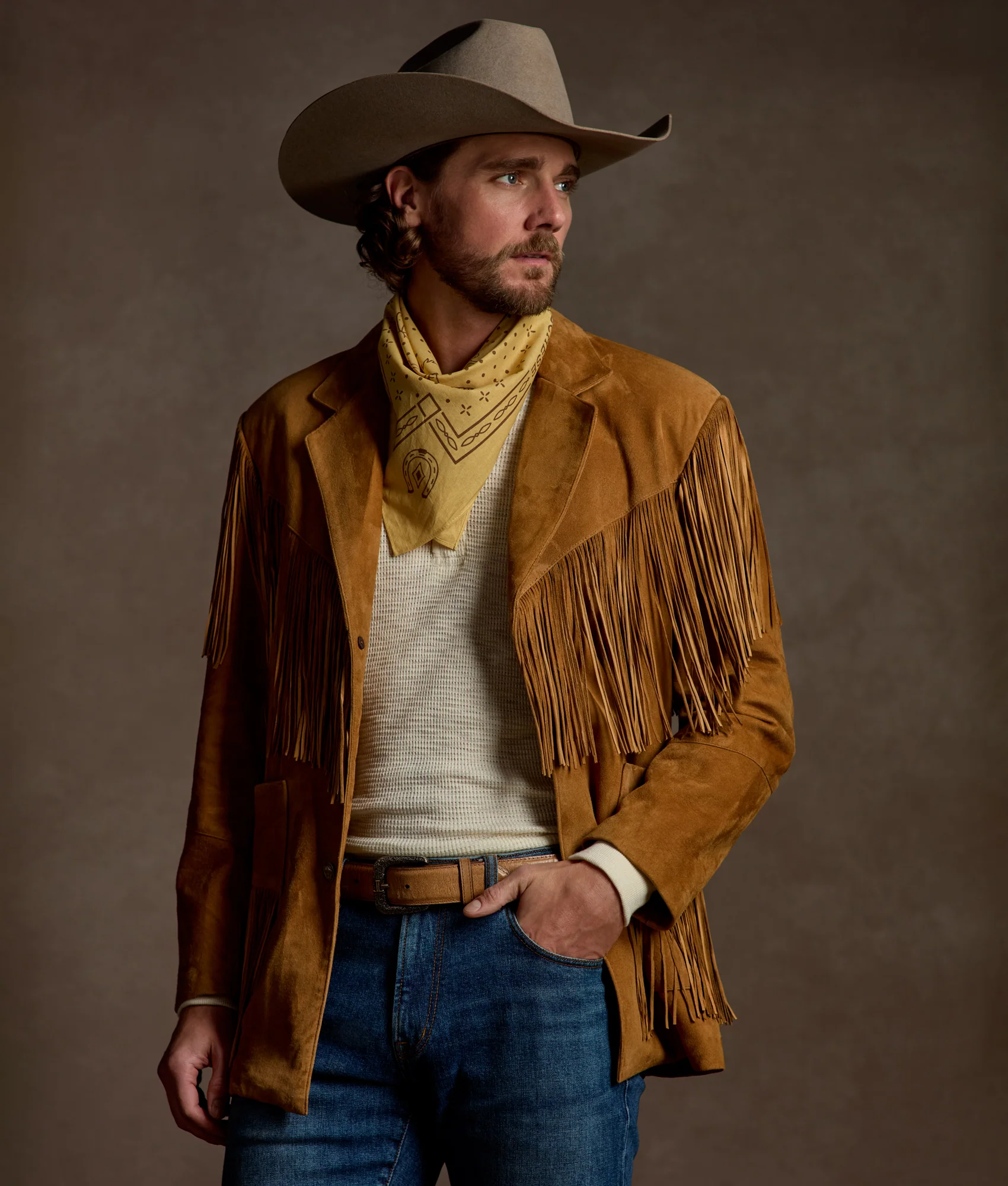 Maverick Fringe Jacket :: Tan