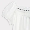 Arabella Bow Blouse :: White And Black