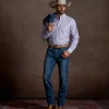 San Antonio Modern Fit :: Lavender Plaid