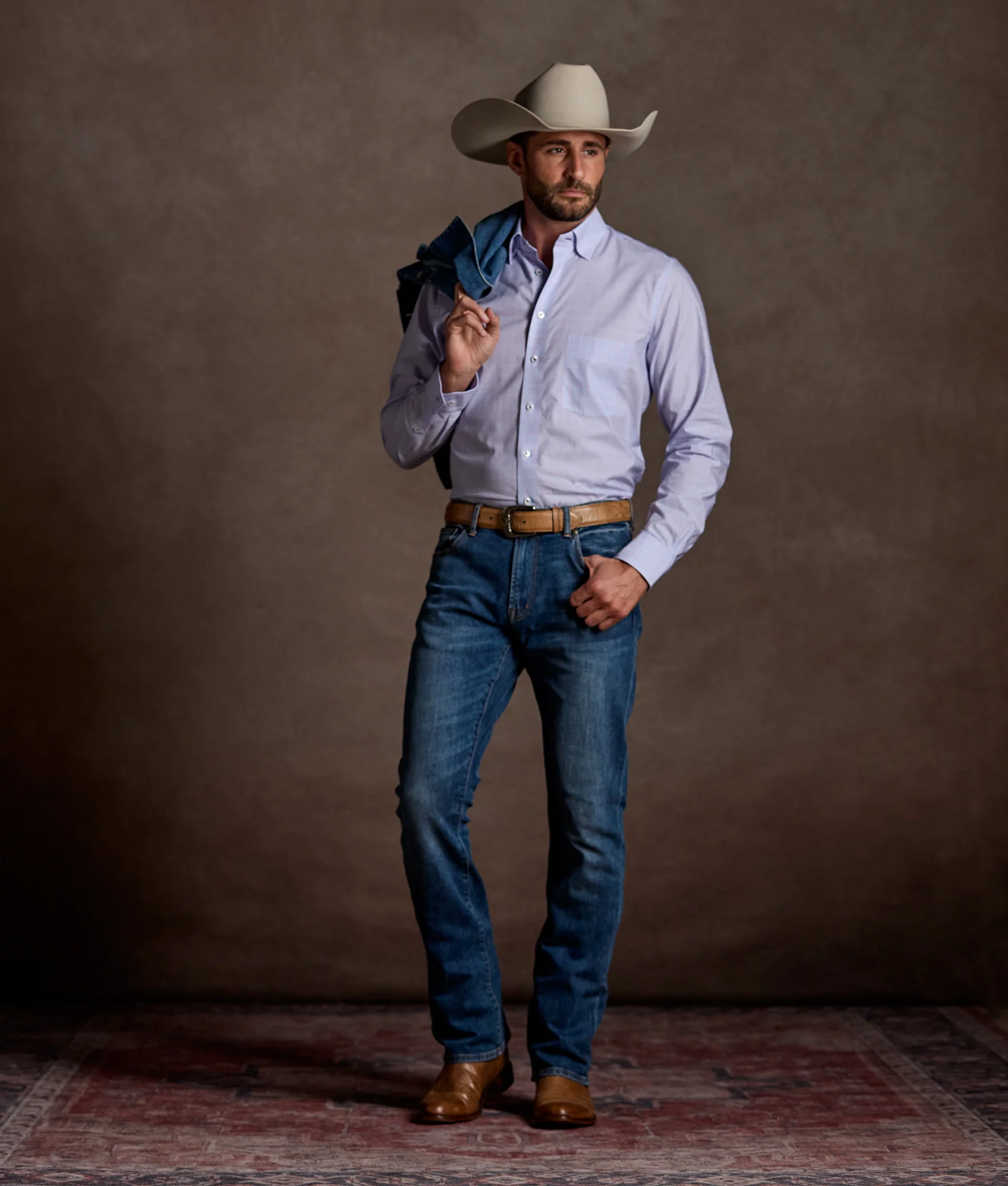 San Antonio Modern Fit :: Lavender Plaid