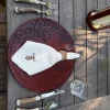 Hand-Tooled Placemats - Set of Two :: Brown