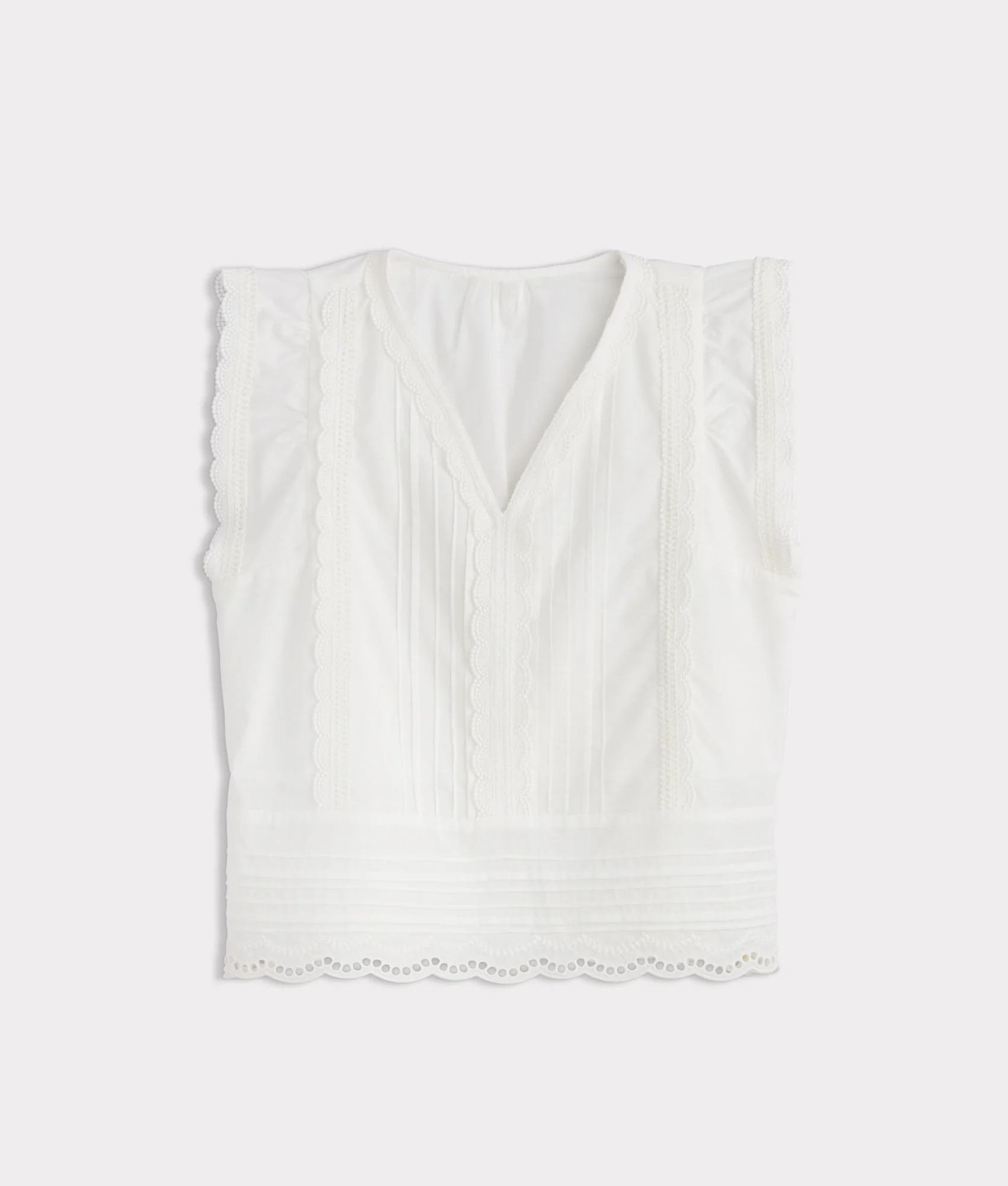 Sutton Pintuck Blouse :: White