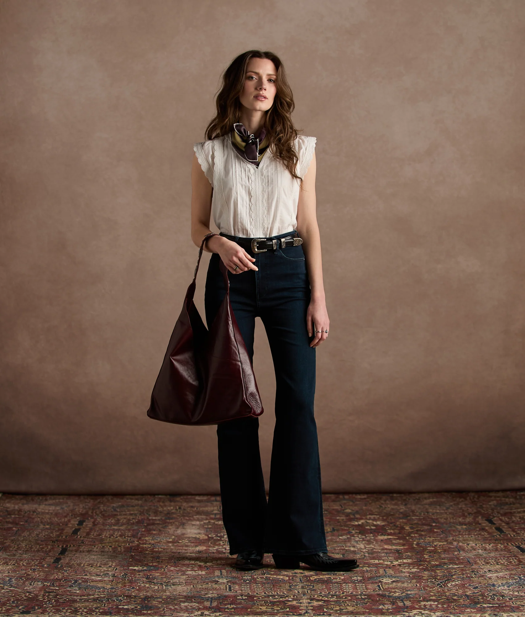 Sutton Pintuck Blouse :: White