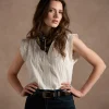 Sutton Pintuck Blouse :: White