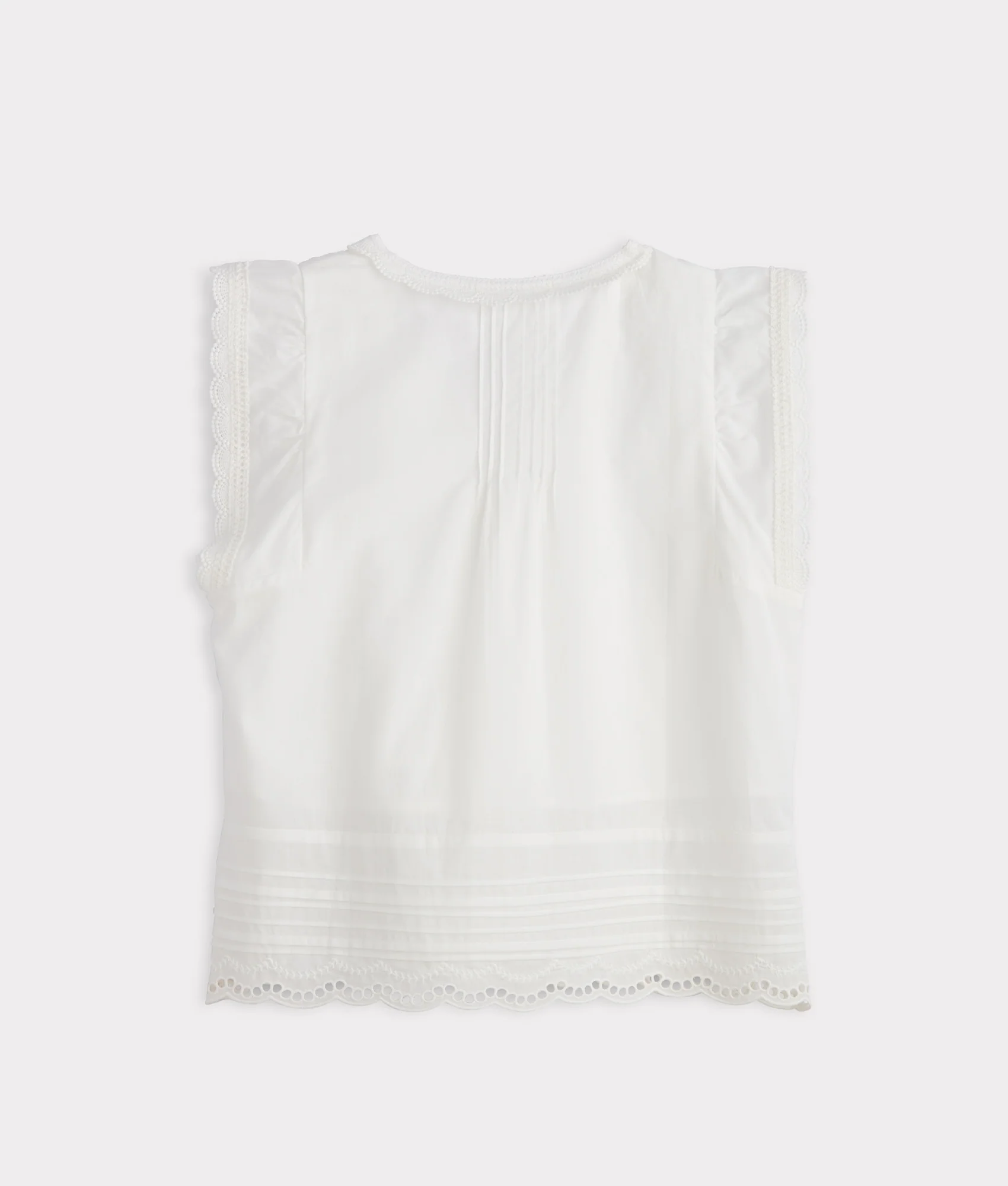 Sutton Pintuck Blouse :: White