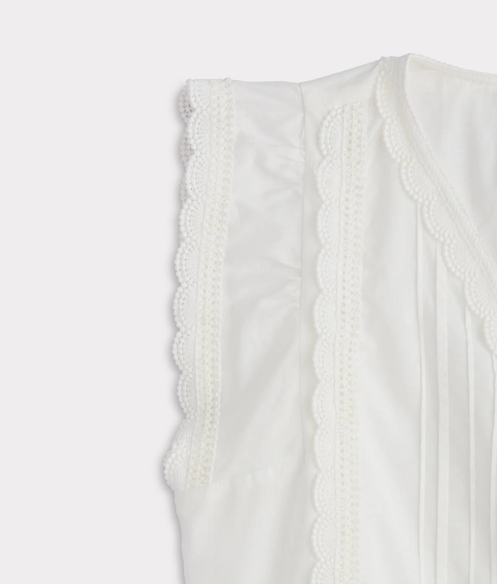 Sutton Pintuck Blouse :: White
