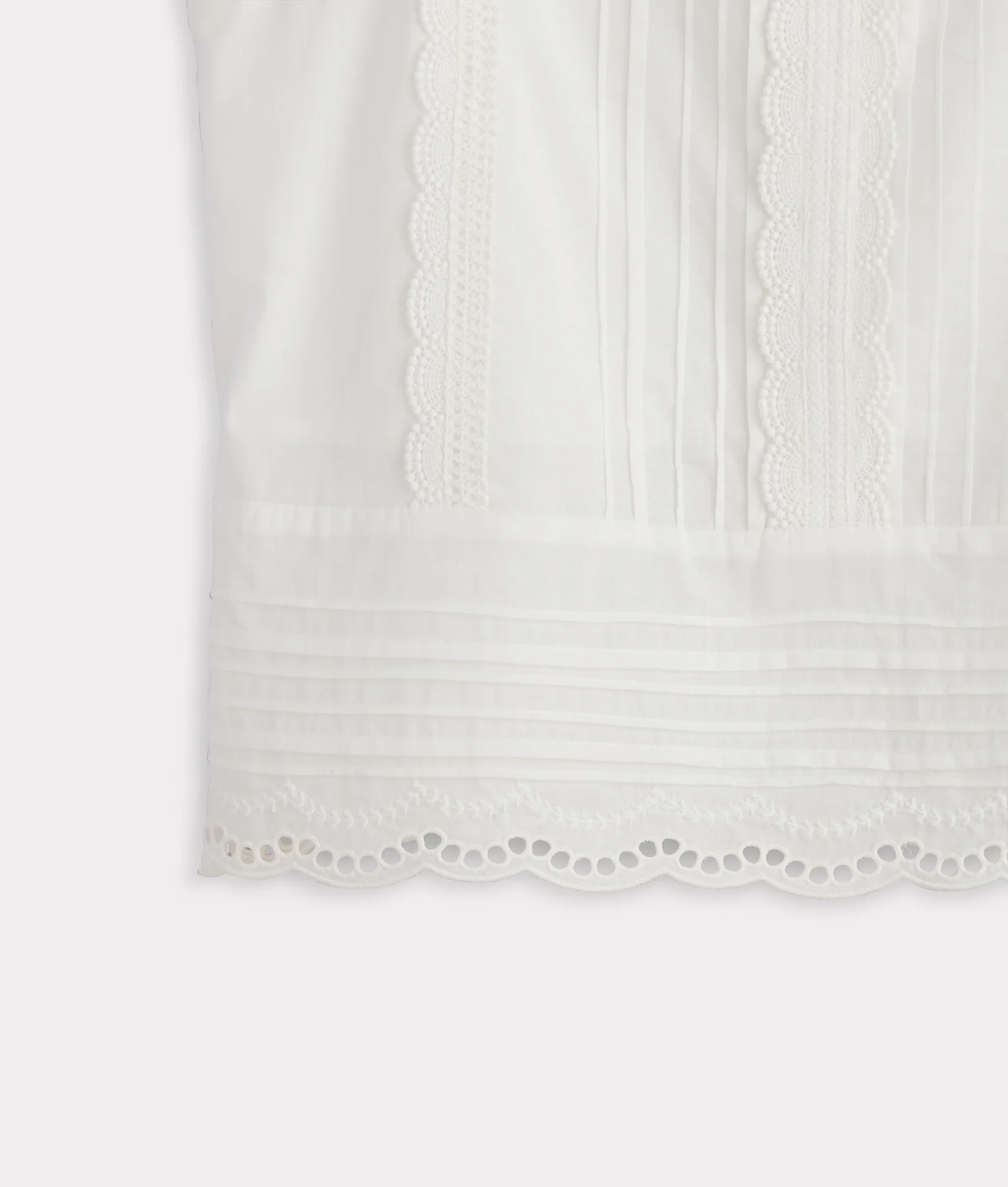 Sutton Pintuck Blouse :: White