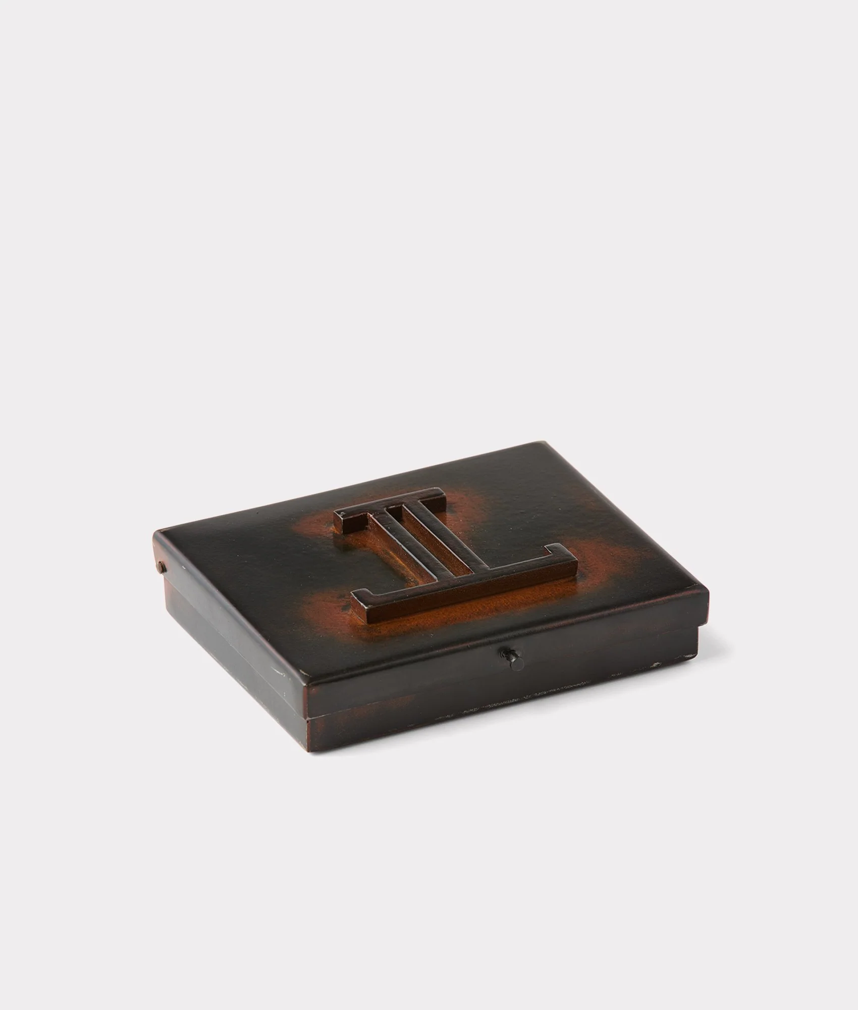 Mirrored L Playing Card Case :: Iron