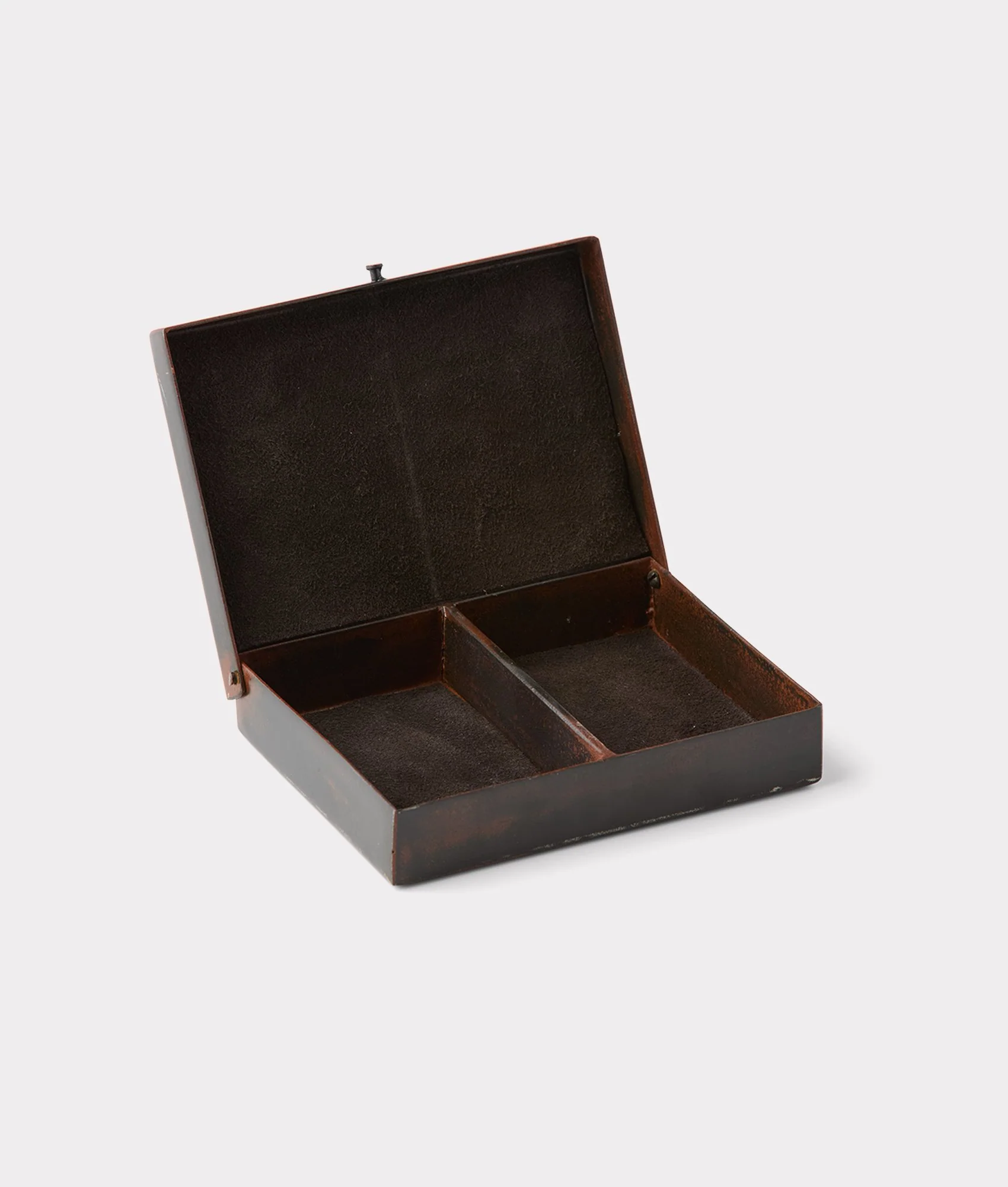 Mirrored L Playing Card Case :: Iron