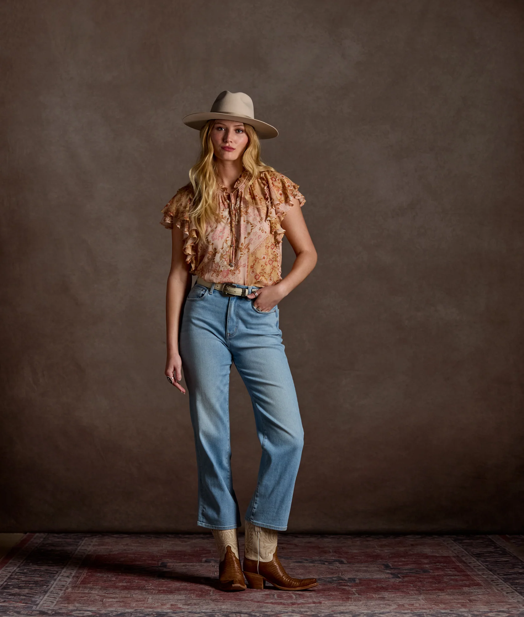 Marley Georgette Blouse :: Pastel