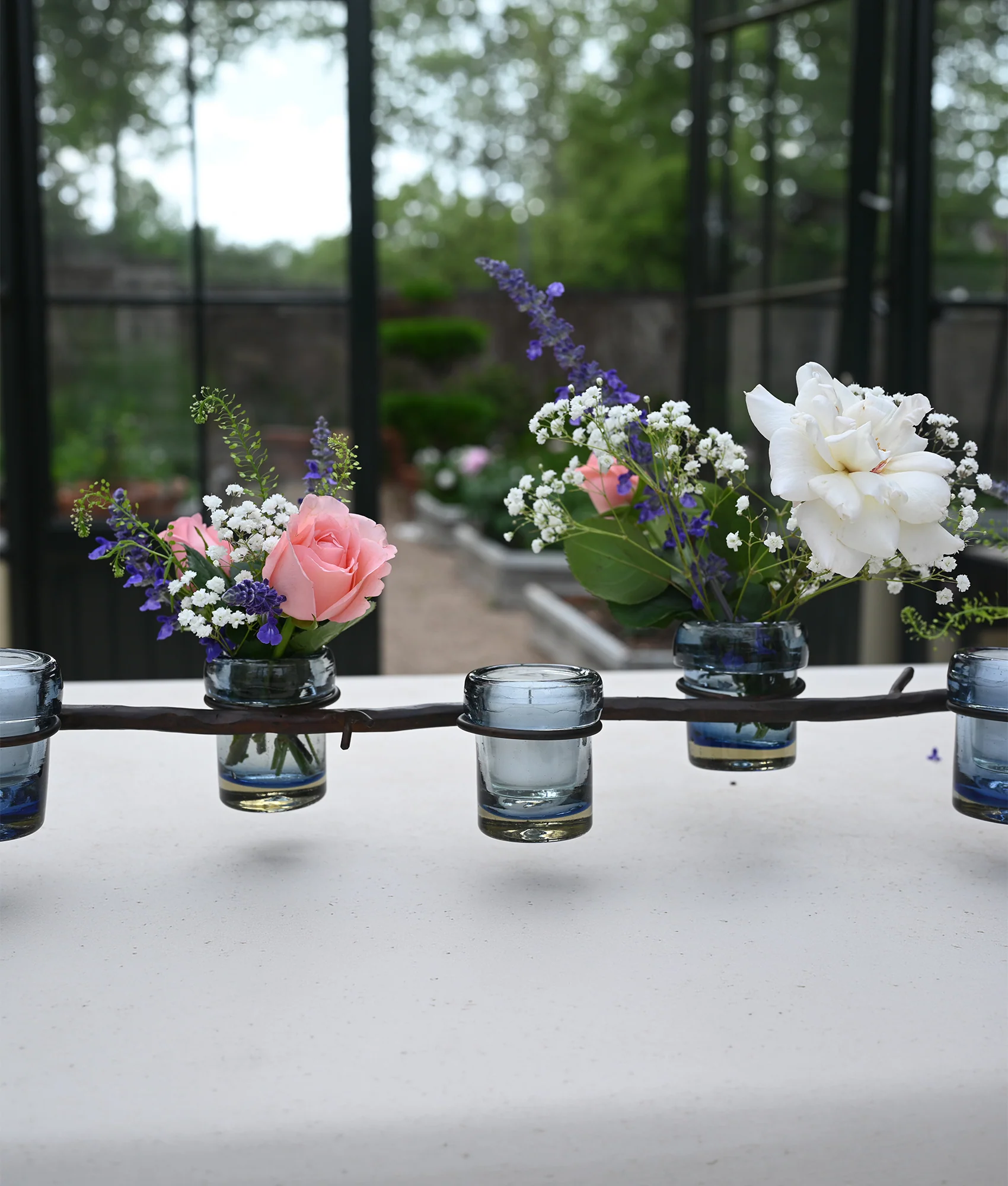 Azalea Railroad Glasses :: Blue
