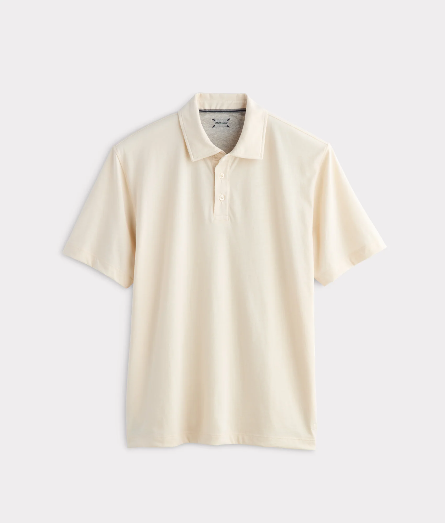 6249-lucchese-pima-blend-polo-cream-1.webp Lucchese Pima Blend Polo :: Cream