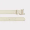 Women's Mirrored L Belt :: Glitz Cream