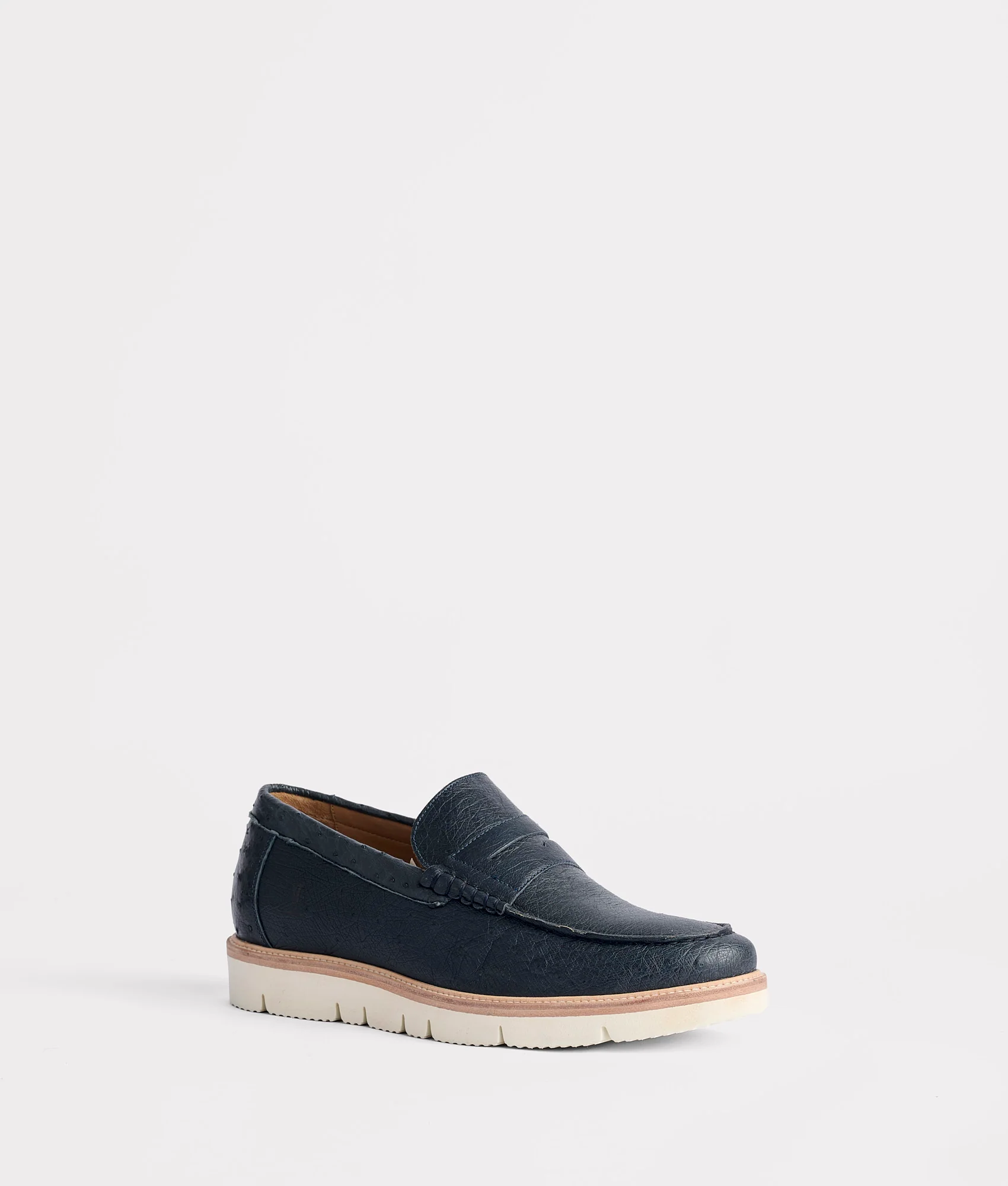 Ridgeline Exotic Penny Loafer :: Navy
