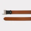 Women's Mirrored L Belt :: Black