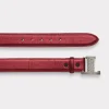 Women's Mirrored L Belt :: Wine
