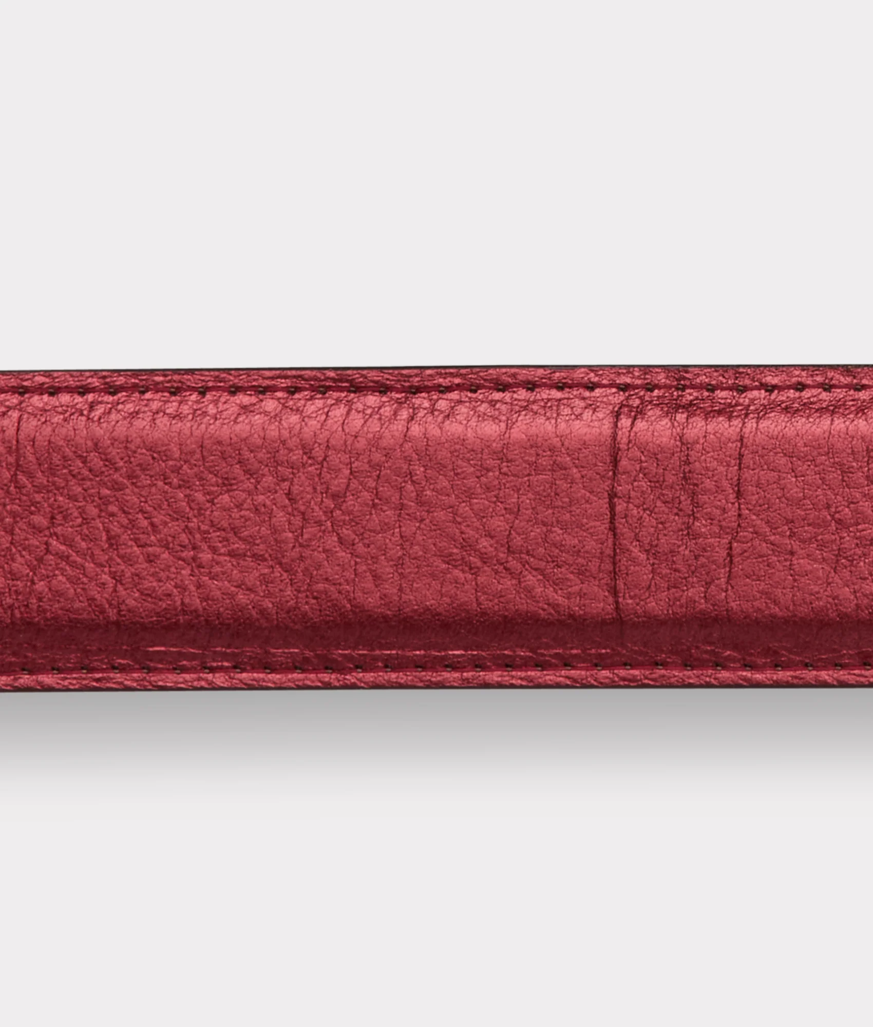 Women's Mirrored L Belt :: Wine